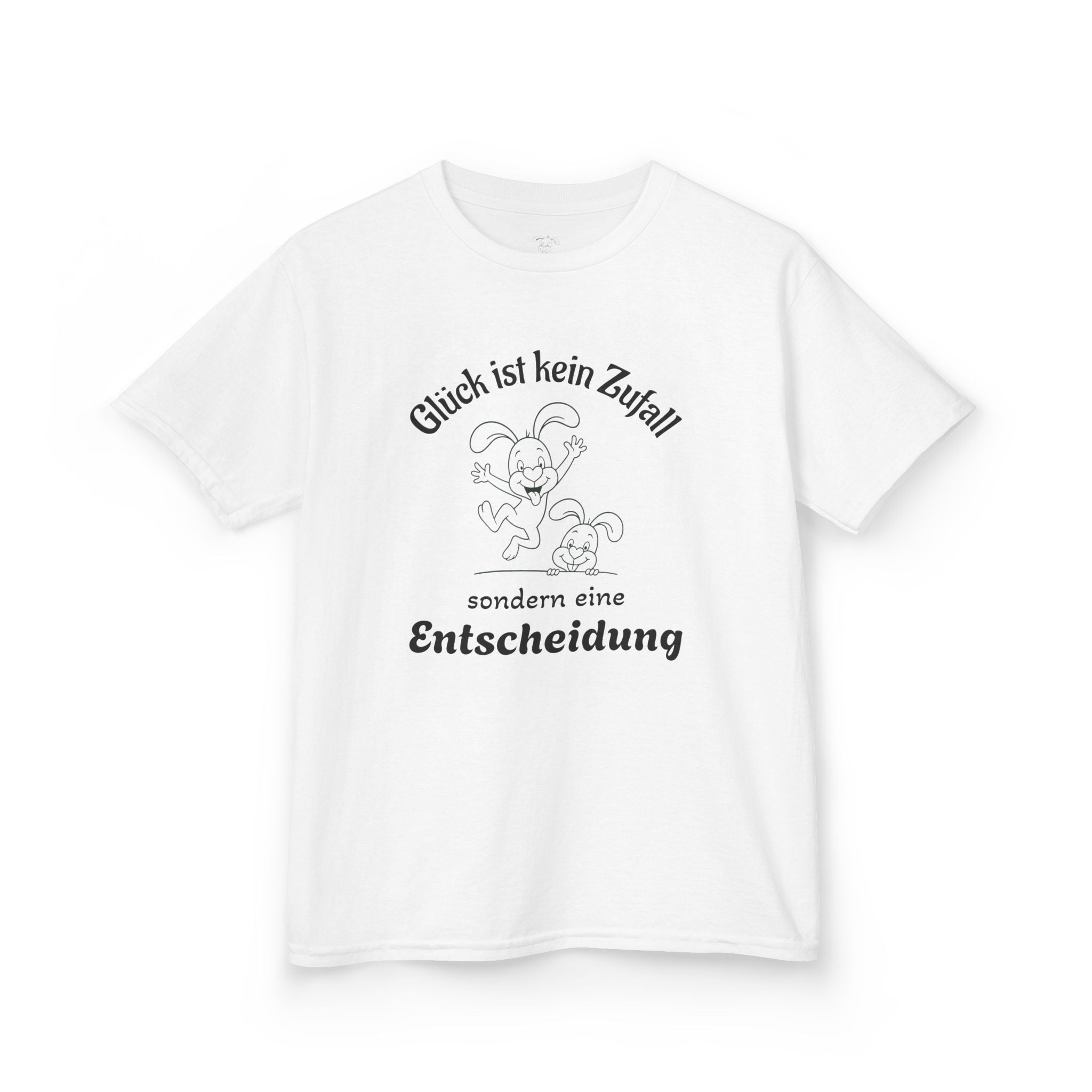 Whimsical Kids Tee - "Glück ist kein Zufall sondern eine Entscheidung" - Perfect for Playtime,