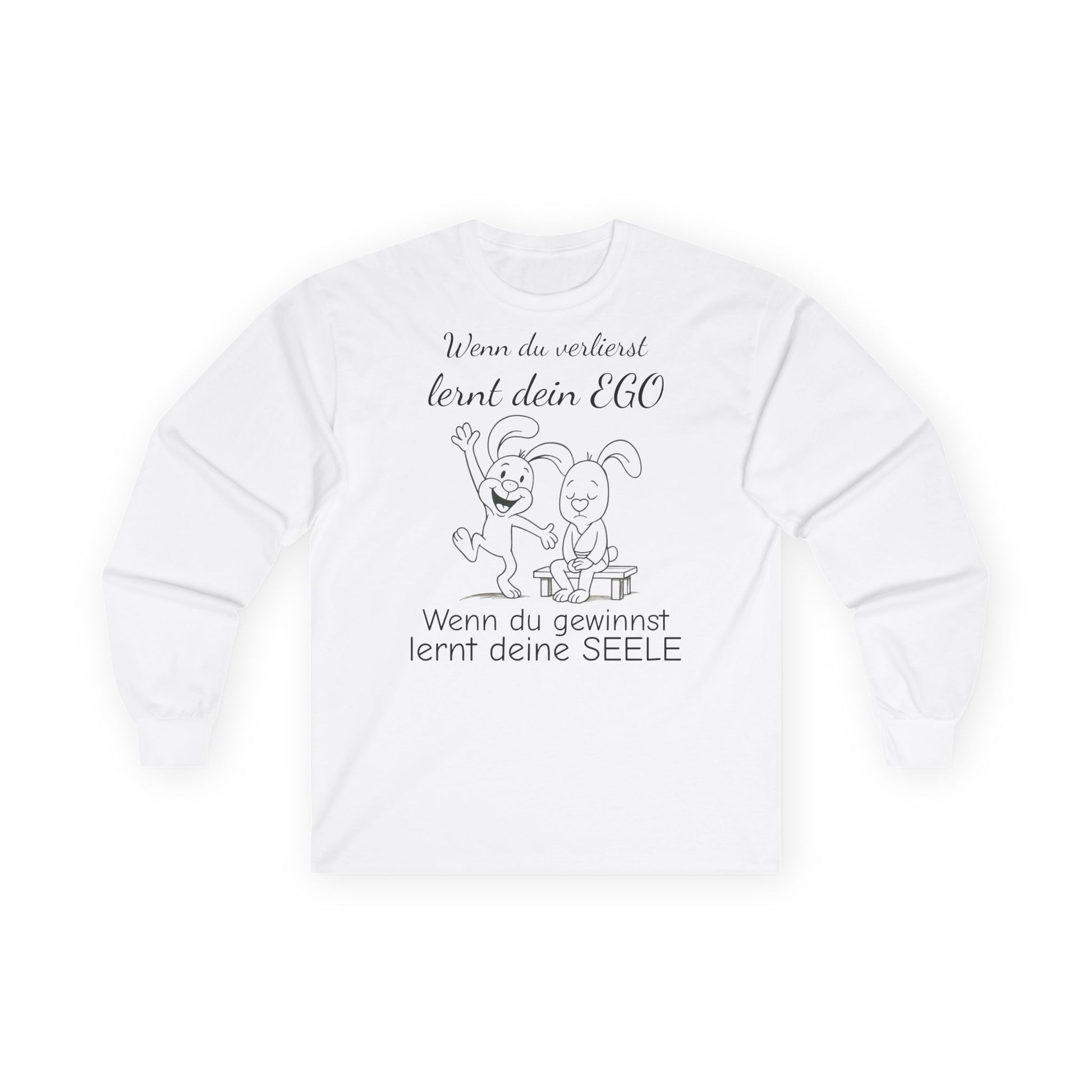 Unisex Langarm-T-Shirt aus Ultra-Baumwolle, Polihase mit zwei Gesichter,