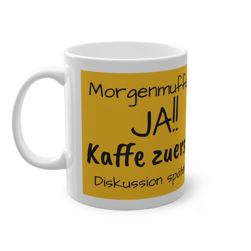 Morgenmuffelkaffeetasse, Lustiges Motiv, Geschenk für Freunde, Humortasse, Kaffeeliebhaber