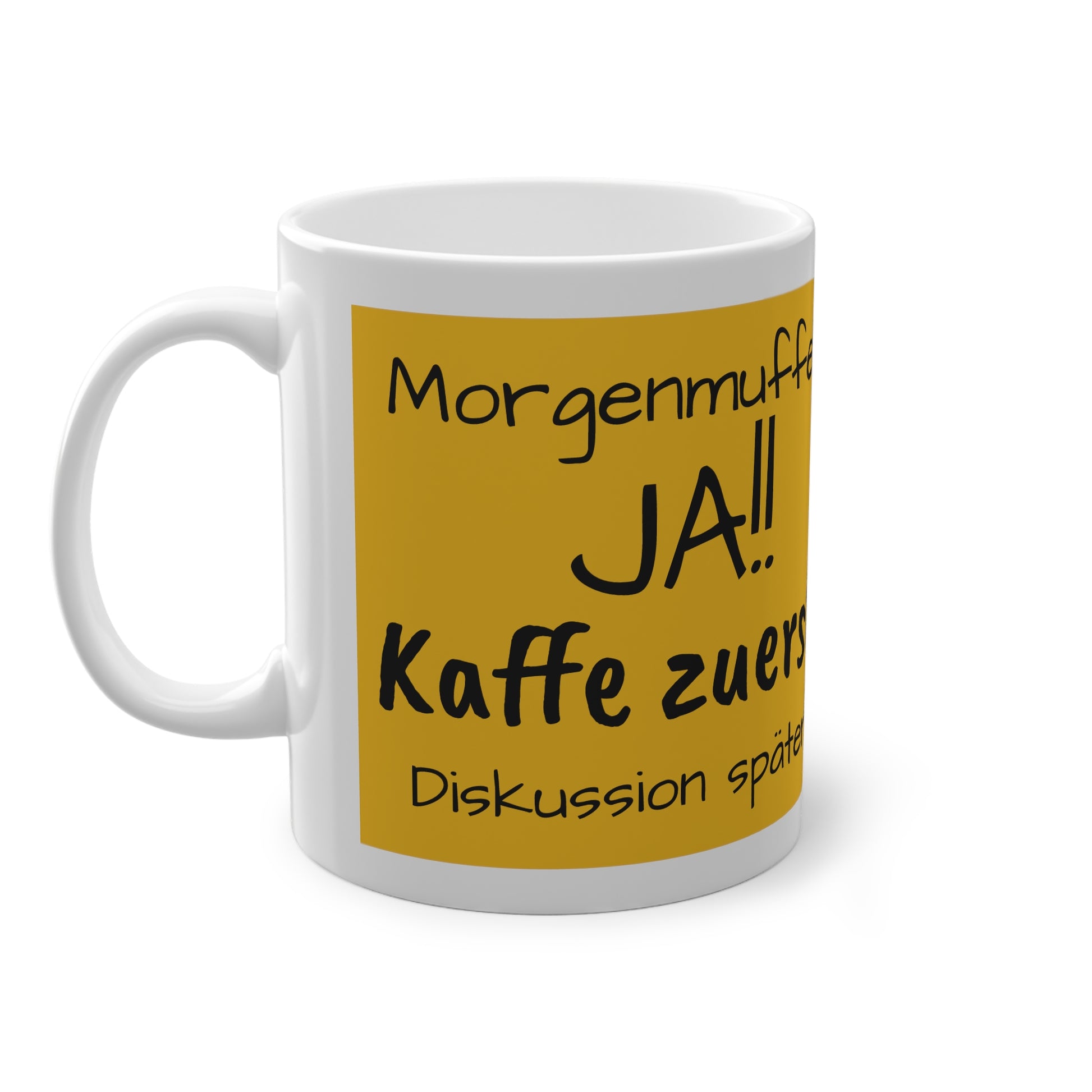 Morgenmuffelkaffeetasse, Lustiges Motiv, Geschenk für Freunde, Humortasse, Kaffeeliebhaber