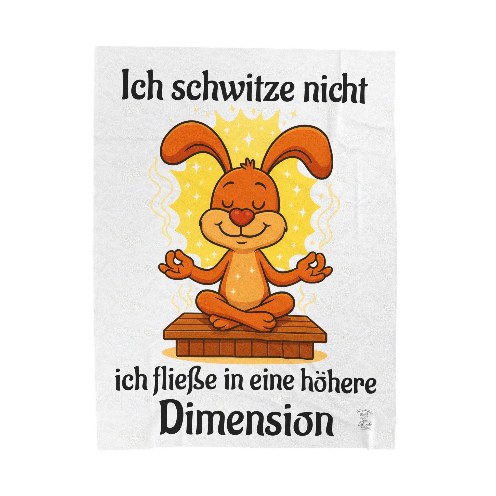 Achtsame Dekor-Meditationsdecke, Polihasen-Plüschdecke aus Samt, schönes Geschenk für Kinder, süßes Kinderzimmer