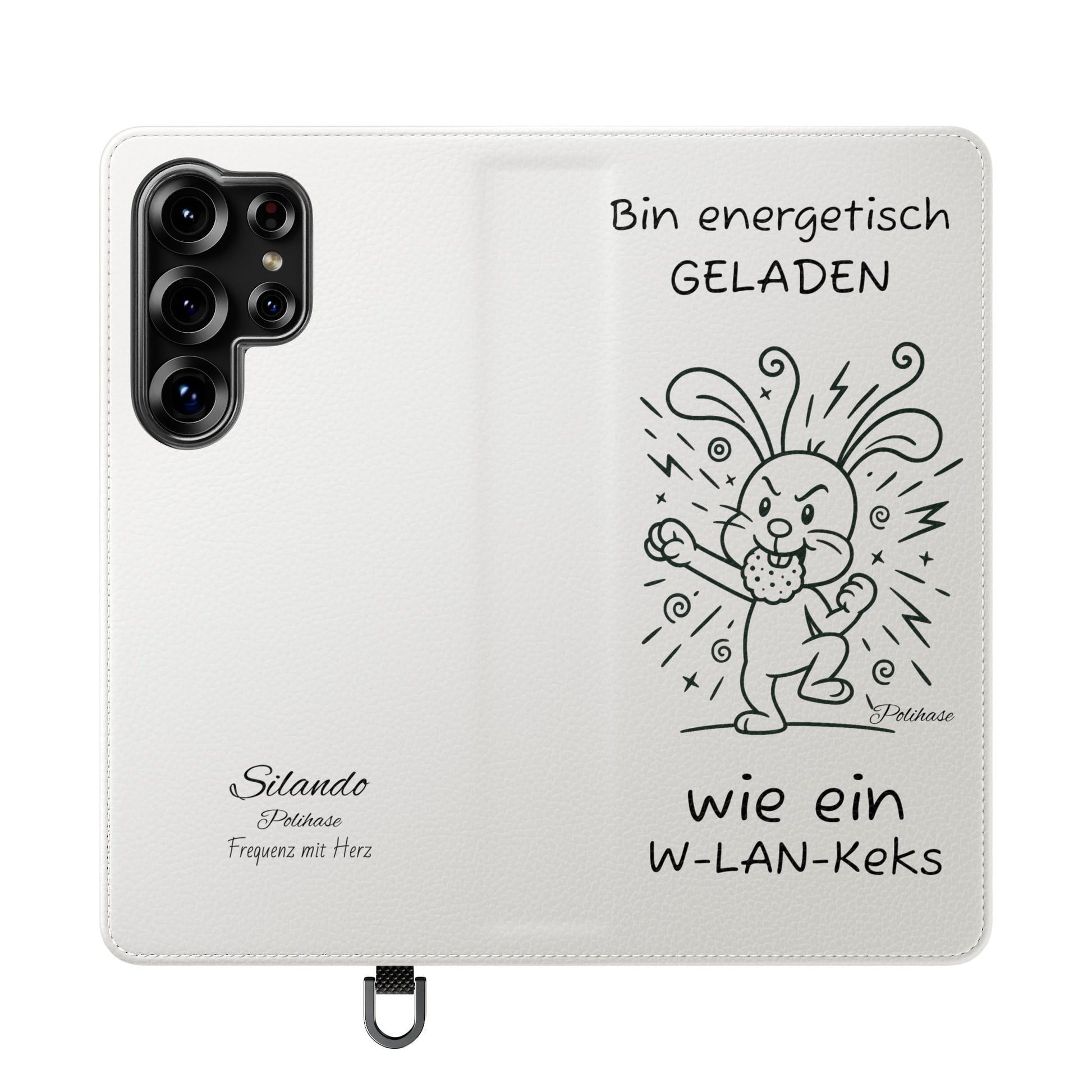 Handyhülle mit Energie, Polihase geladen wie ein W-LAN Keks