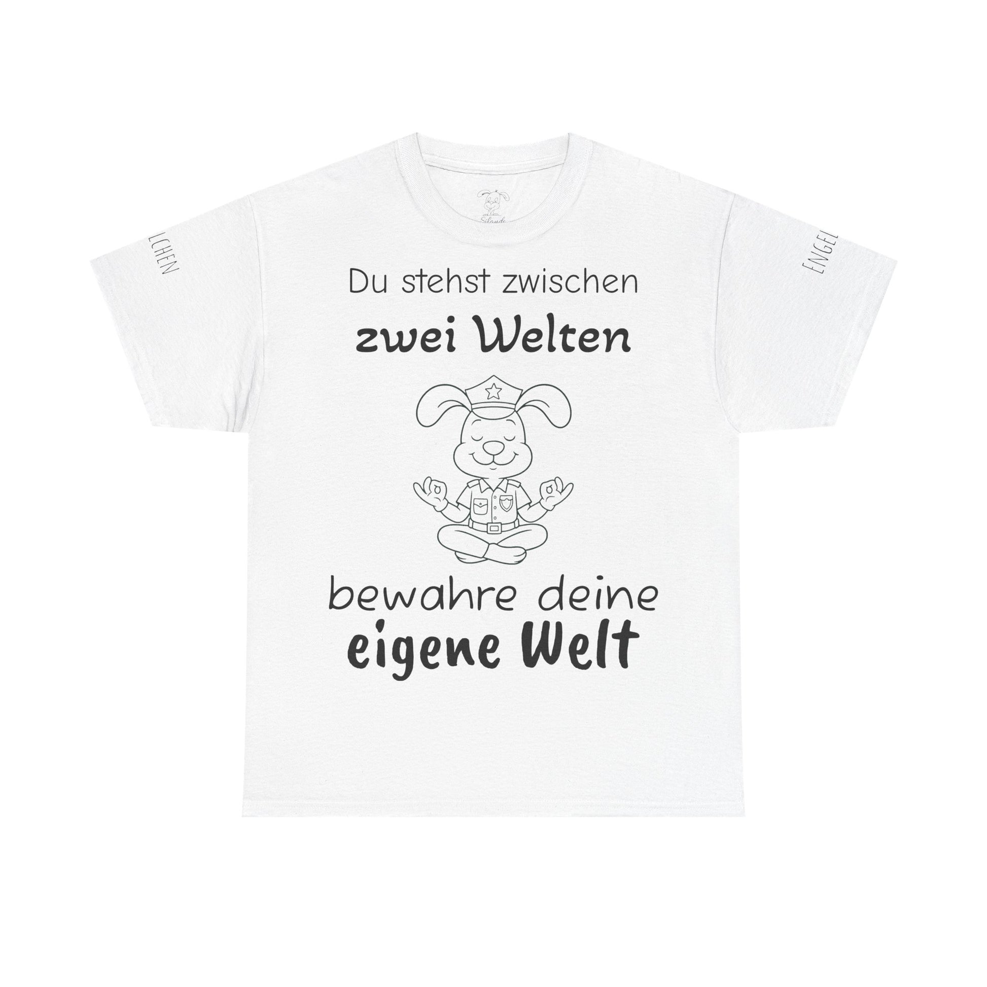 Meditativer Zen Polizei Polihase, Zwischen zwei Welten, Unisex Heavy Cotton Tee,