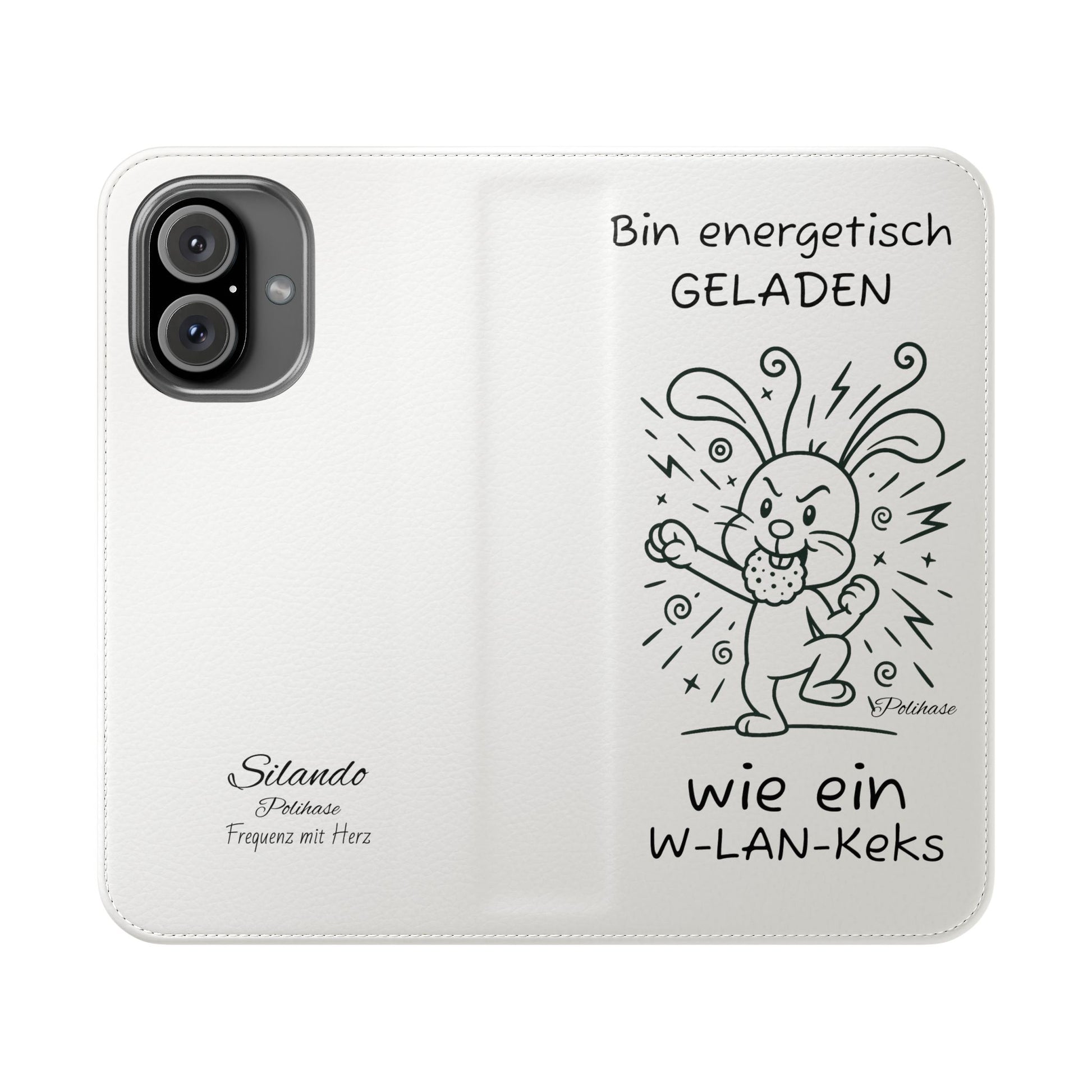 Handyhülle mit Energie, Polihase geladen wie ein W-LAN Keks