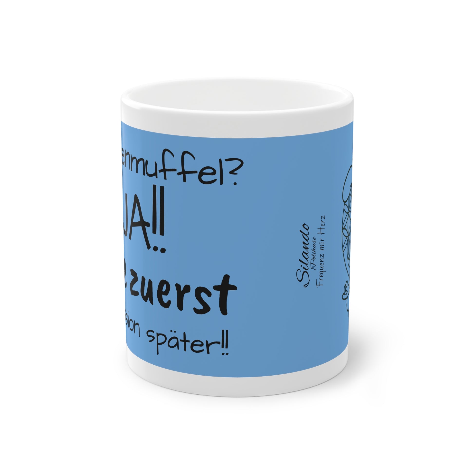 Kaffeetasse für Morgenmuffel, Lustiges Polihase Geschenk für Freunde, Humortasse für Kaffeeliebhaber,