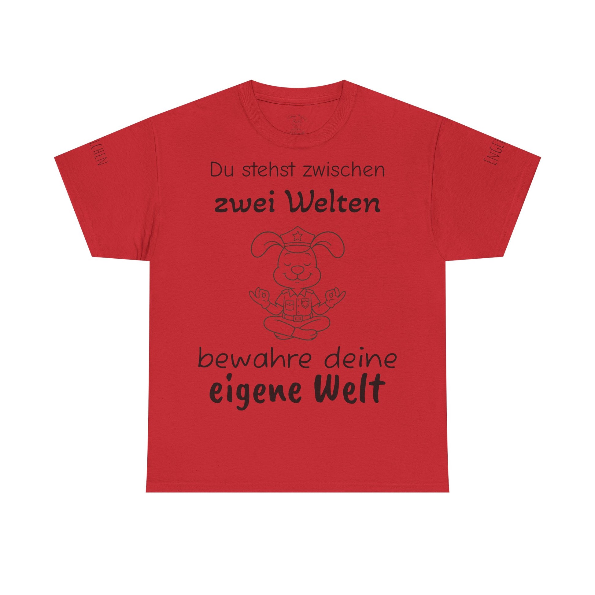 Meditativer Zen Polizei Polihase, Zwischen zwei Welten, Unisex Heavy Cotton Tee,