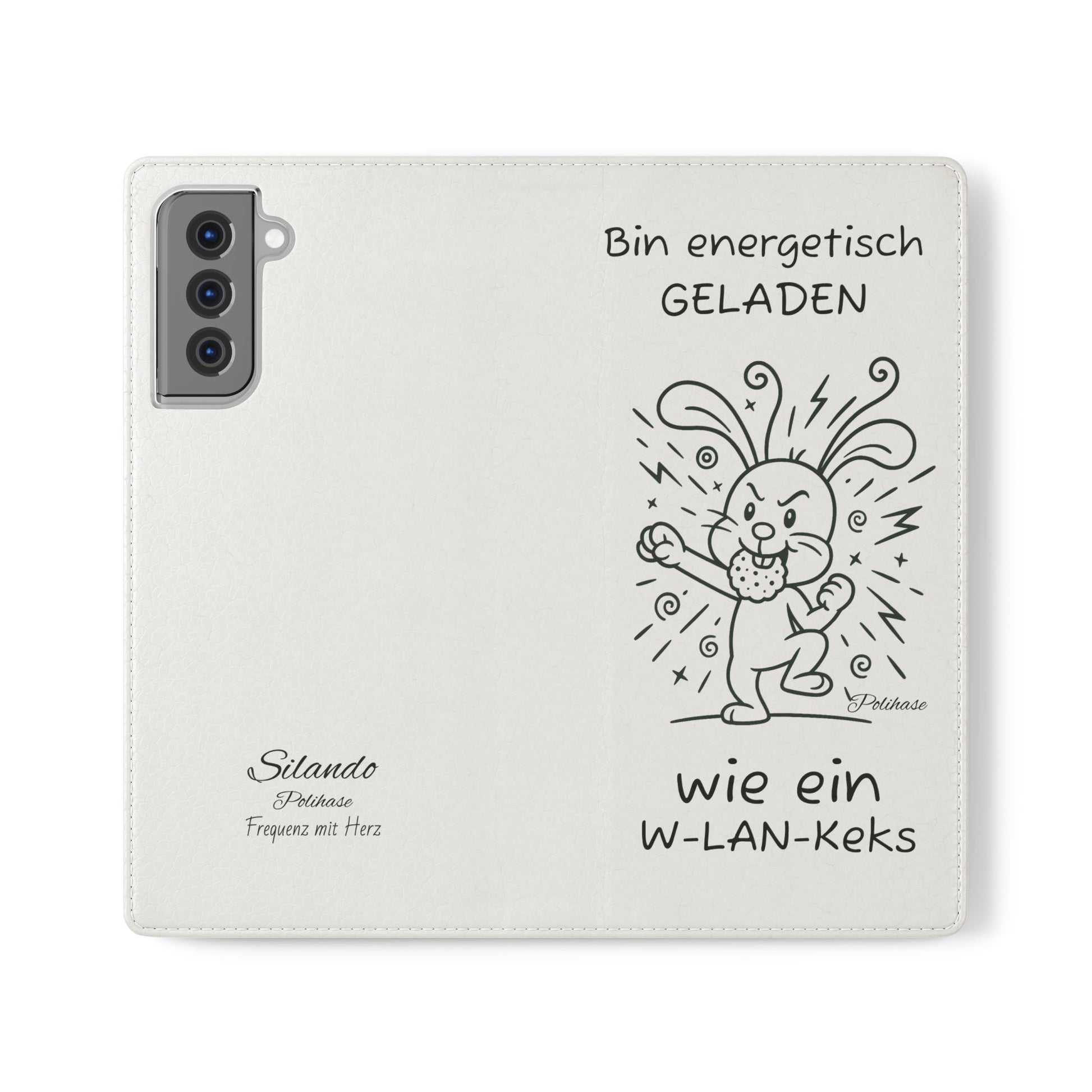 Handyhülle mit Energie, Polihase geladen wie ein W-LAN Keks