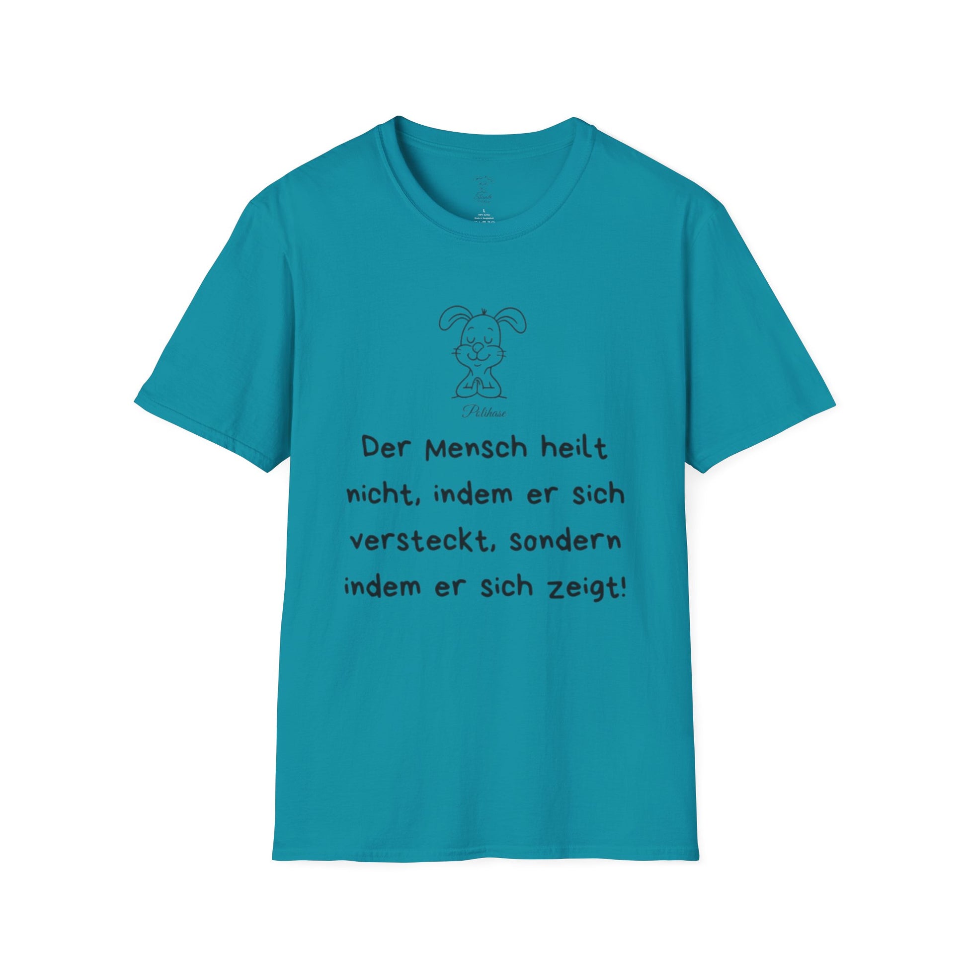 Unisex Softstyle T-Shirt Polihase der sich zeigt, und heilt, Heilung beginnt durch sich zeigen
