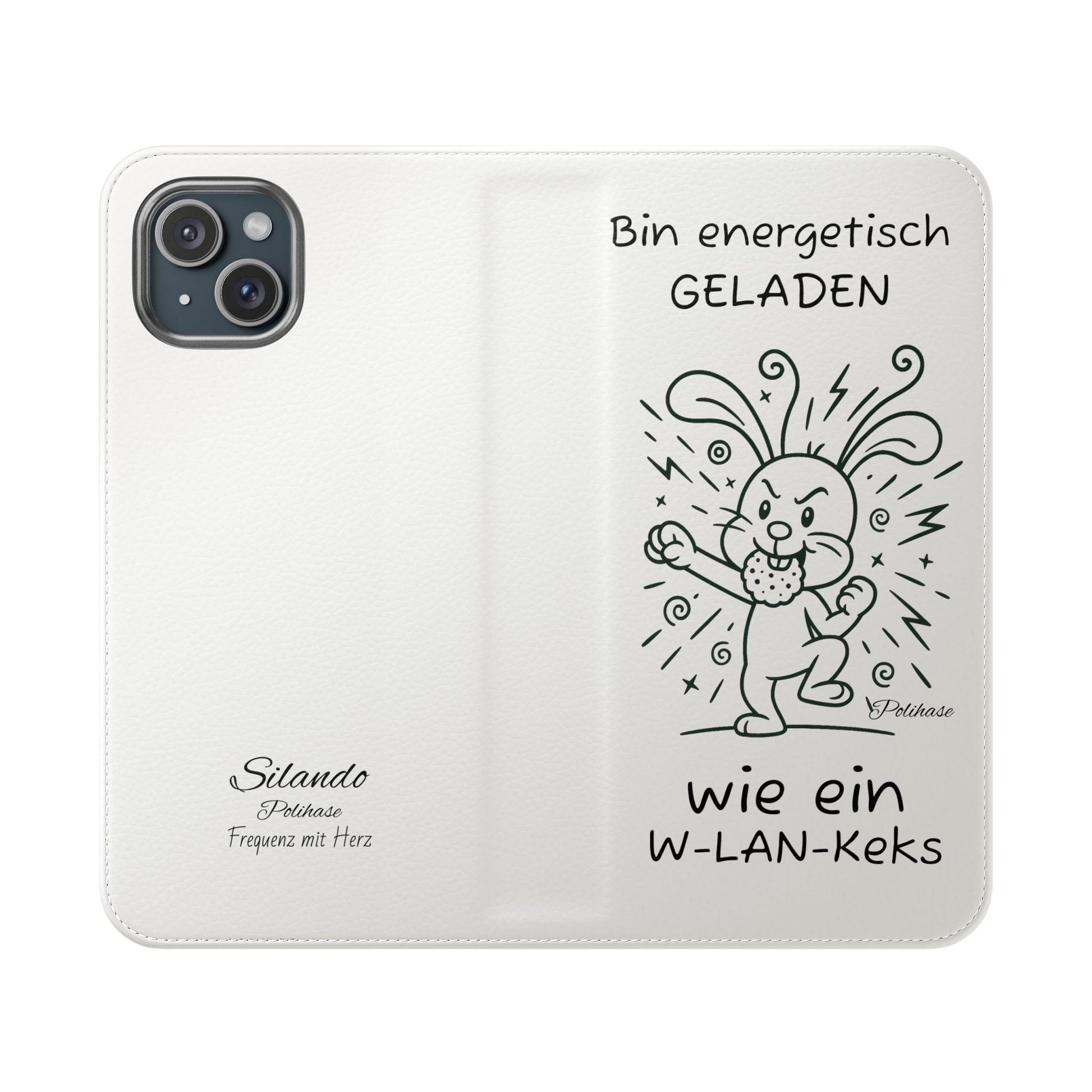 Handyhülle mit Energie, Polihase geladen wie ein W-LAN Keks