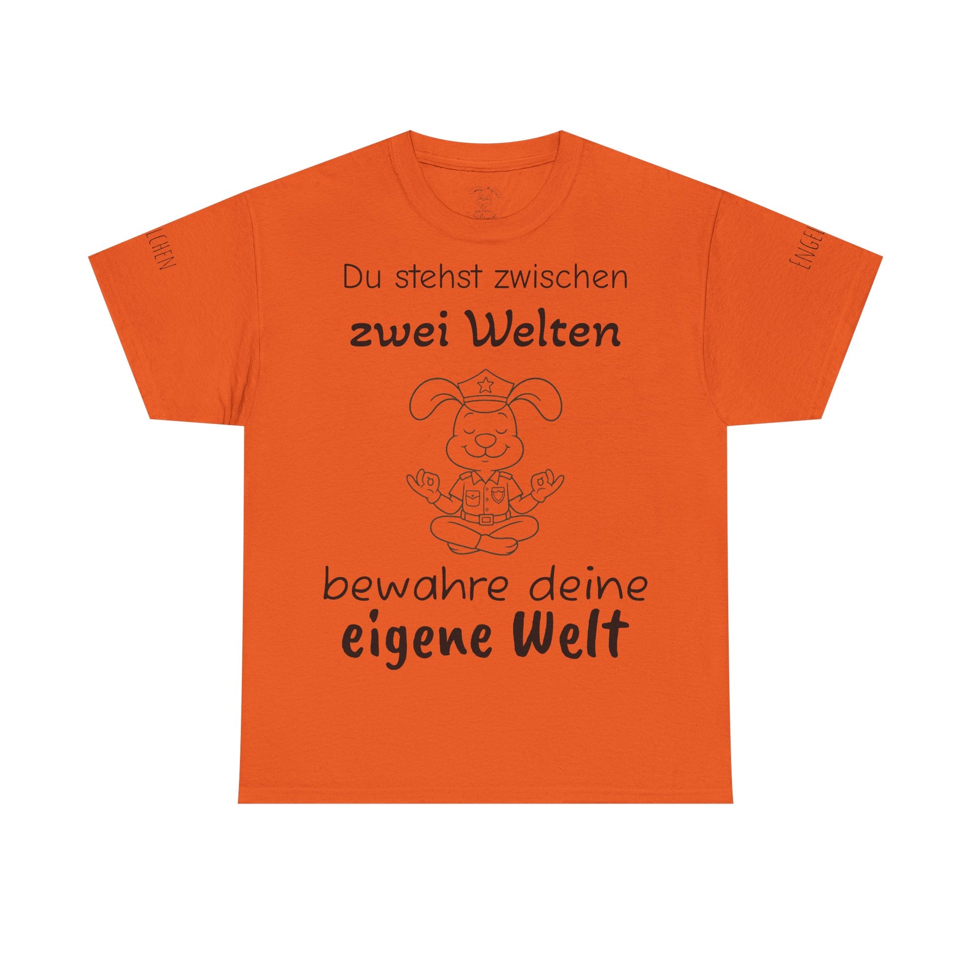 Meditativer Zen Polizei Polihase, Zwischen zwei Welten, Unisex Heavy Cotton Tee,