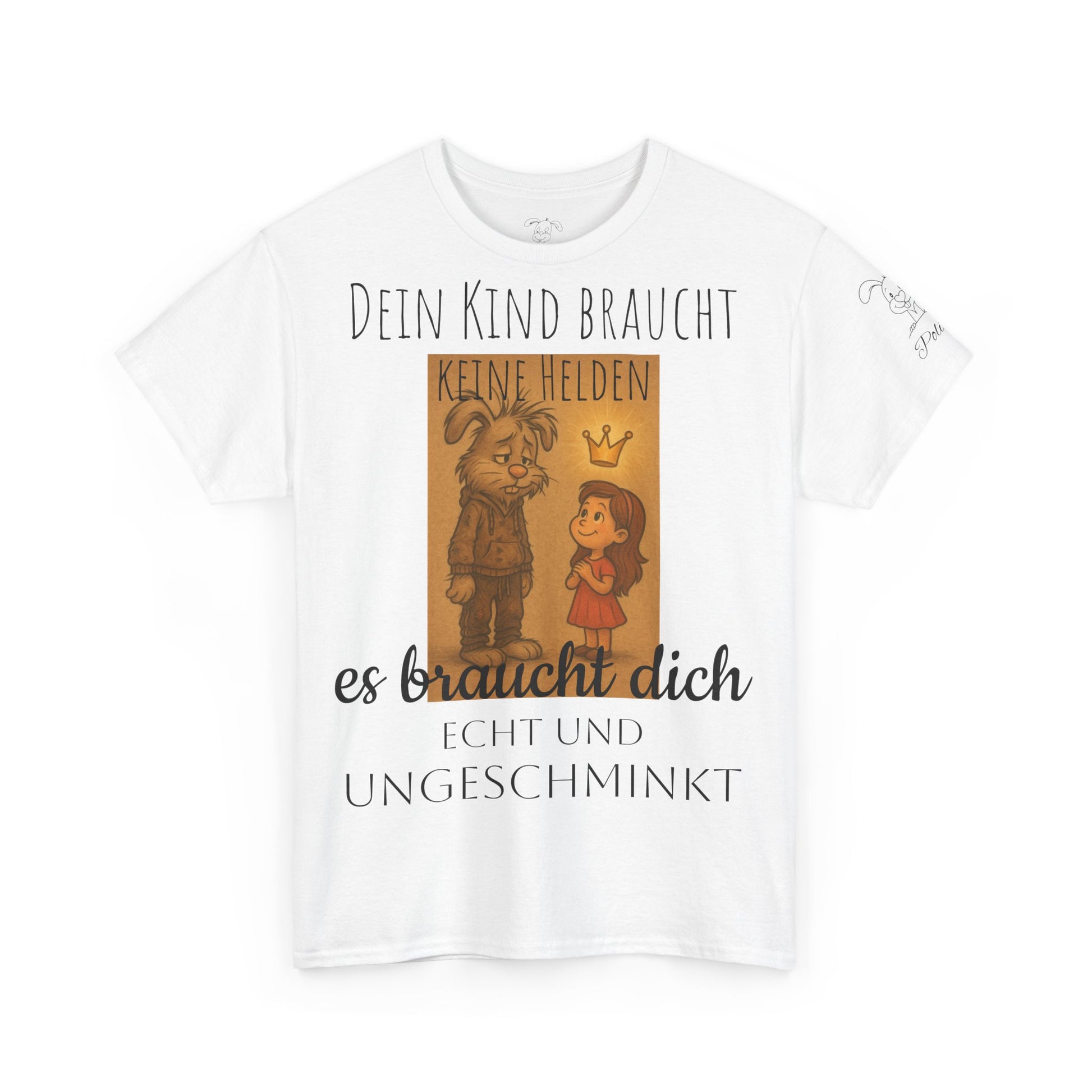 Herzerwärmendes Polihasen Baumwoll-T-Shirt, für Eltern