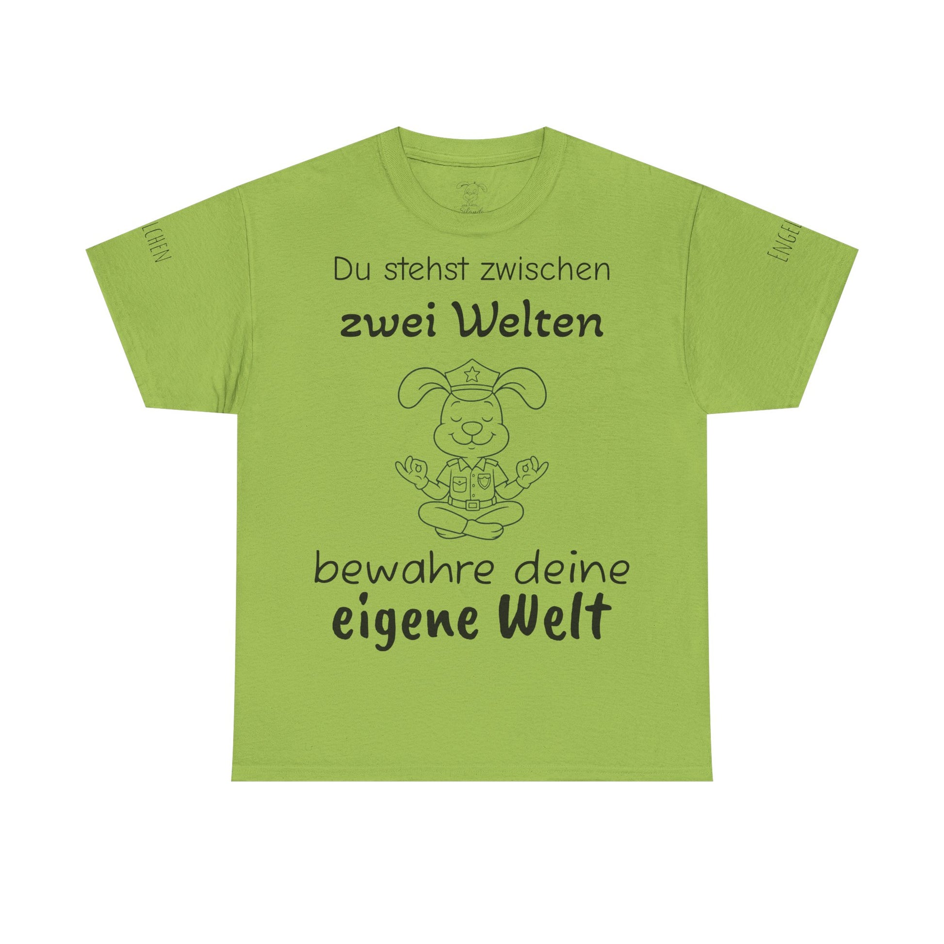 Meditativer Zen Polizei Polihase, Zwischen zwei Welten, Unisex Heavy Cotton Tee,