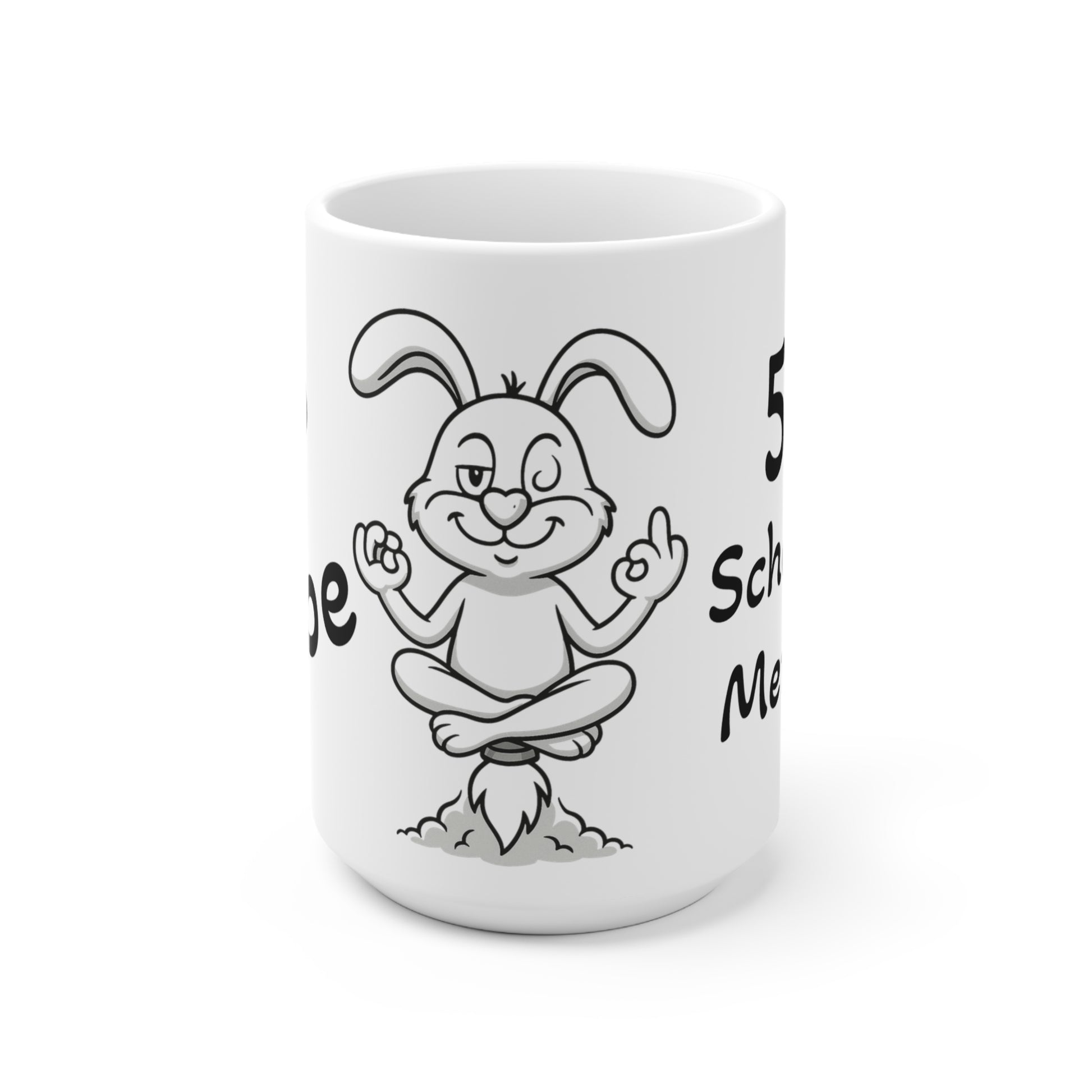 Meditative Polihasen KeramikTasse| 50% Scheiß-egal Mentalität | Perfekt für KaffeeLIEBHABER