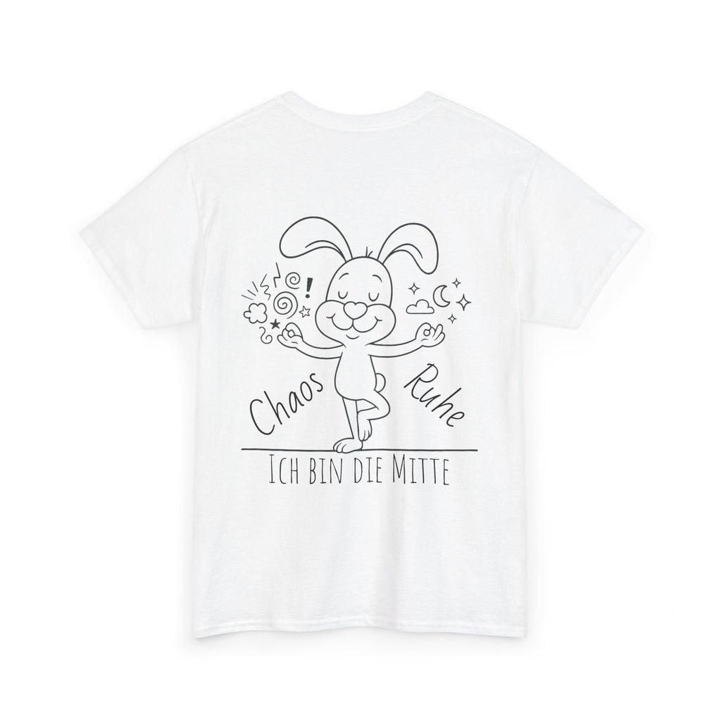 Unisex Shirt aus starker Baumwolle Polihase im Gleichgewicht, für groß und klein