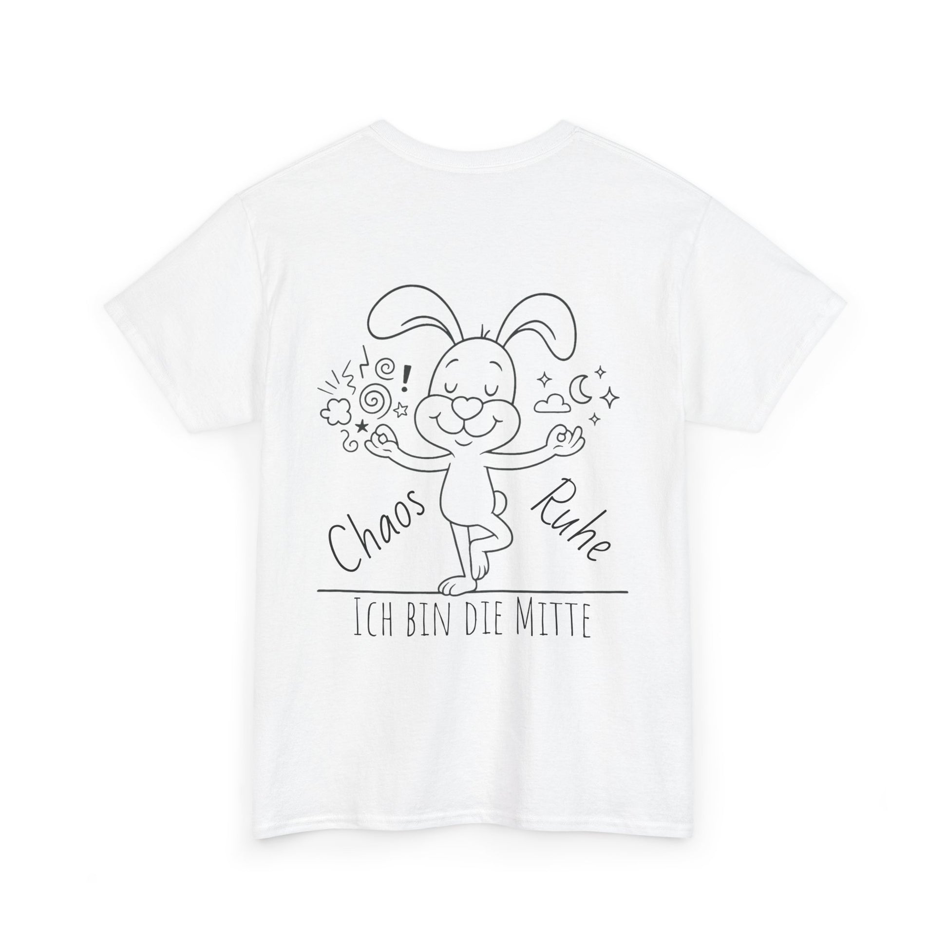 Unisex Shirt aus starker Baumwolle Polihase im Gleichgewicht, für groß und klein