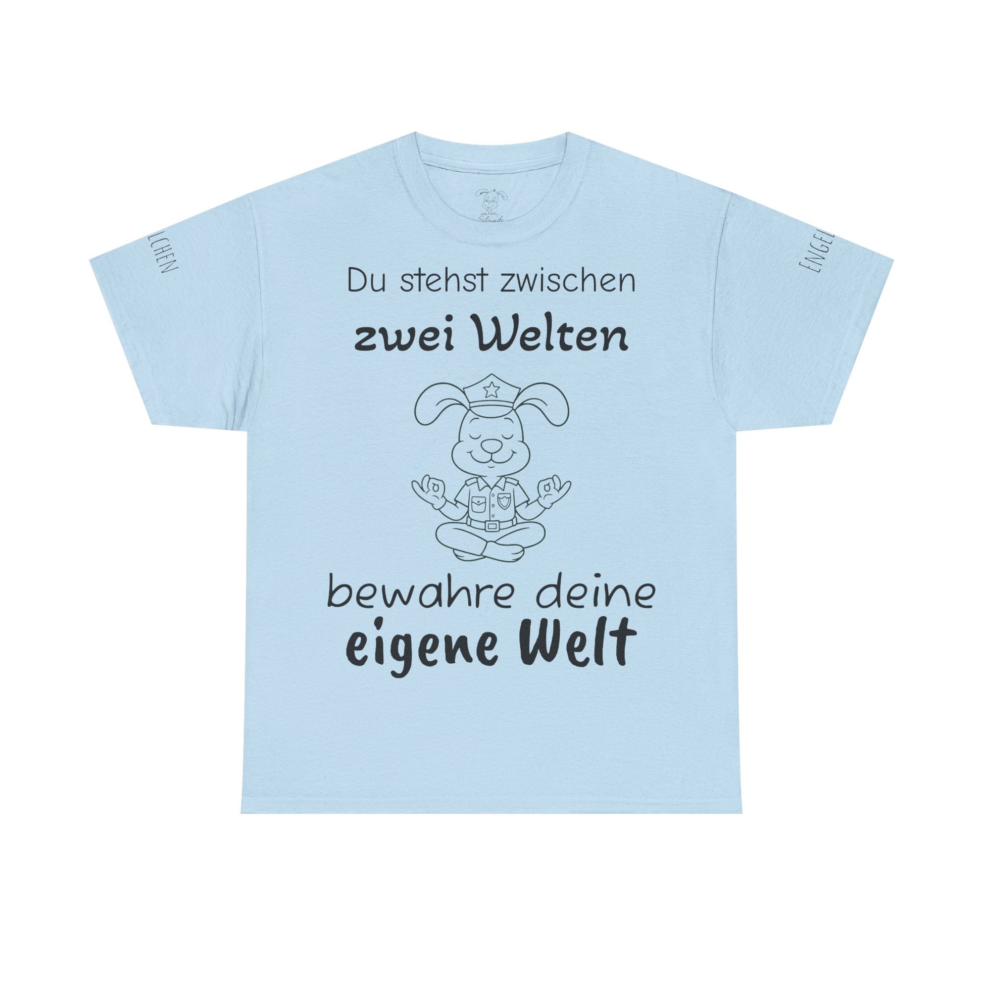 Meditativer Zen Polizei Polihase, Zwischen zwei Welten, Unisex Heavy Cotton Tee,