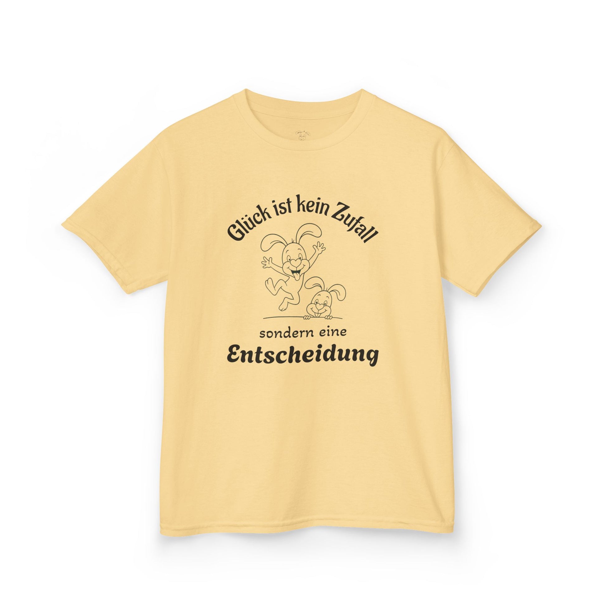 Whimsical Kids Tee - "Glück ist kein Zufall sondern eine Entscheidung" - Perfect for Playtime,