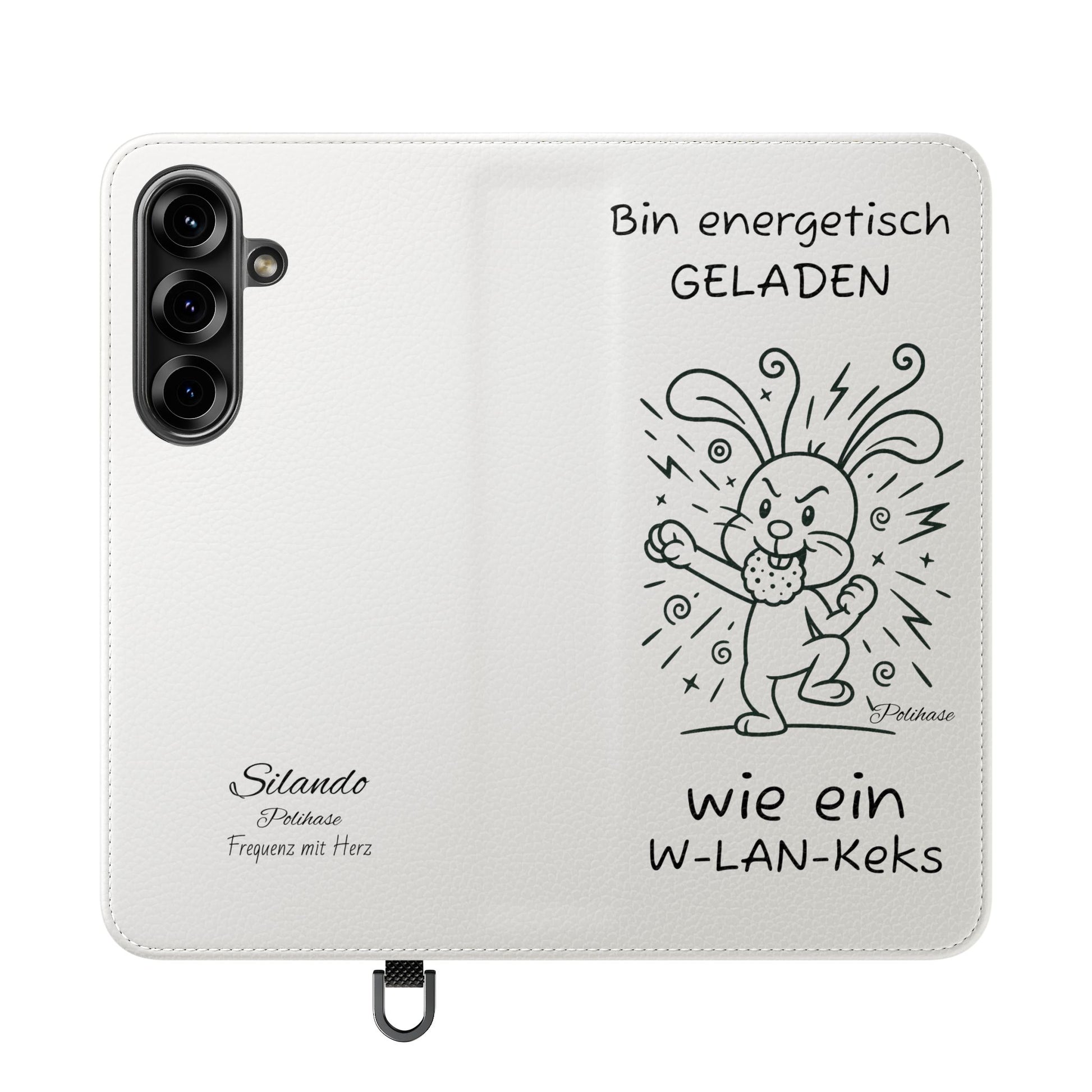 Handyhülle mit Energie, Polihase geladen wie ein W-LAN Keks