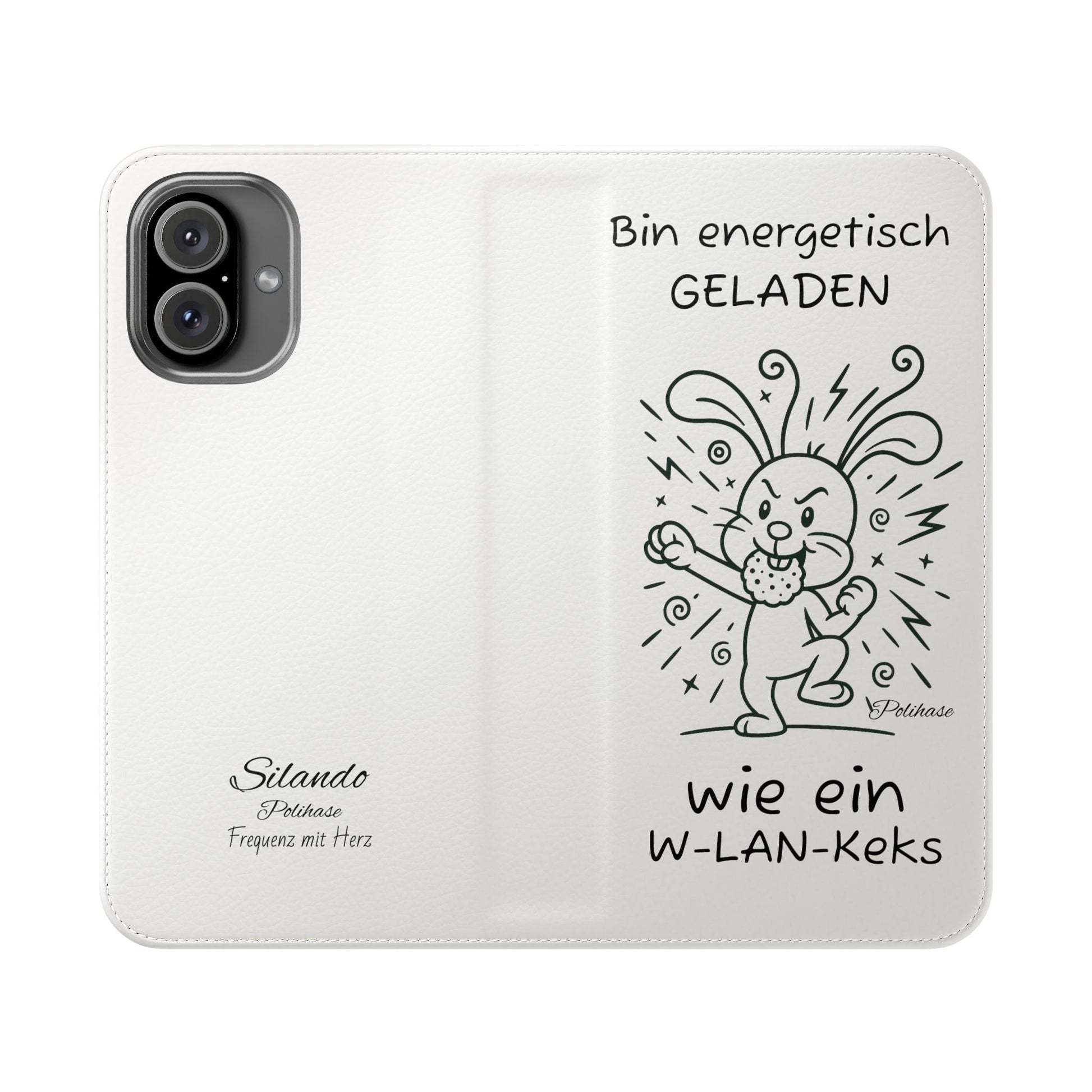 Handyhülle mit Energie, Polihase geladen wie ein W-LAN Keks