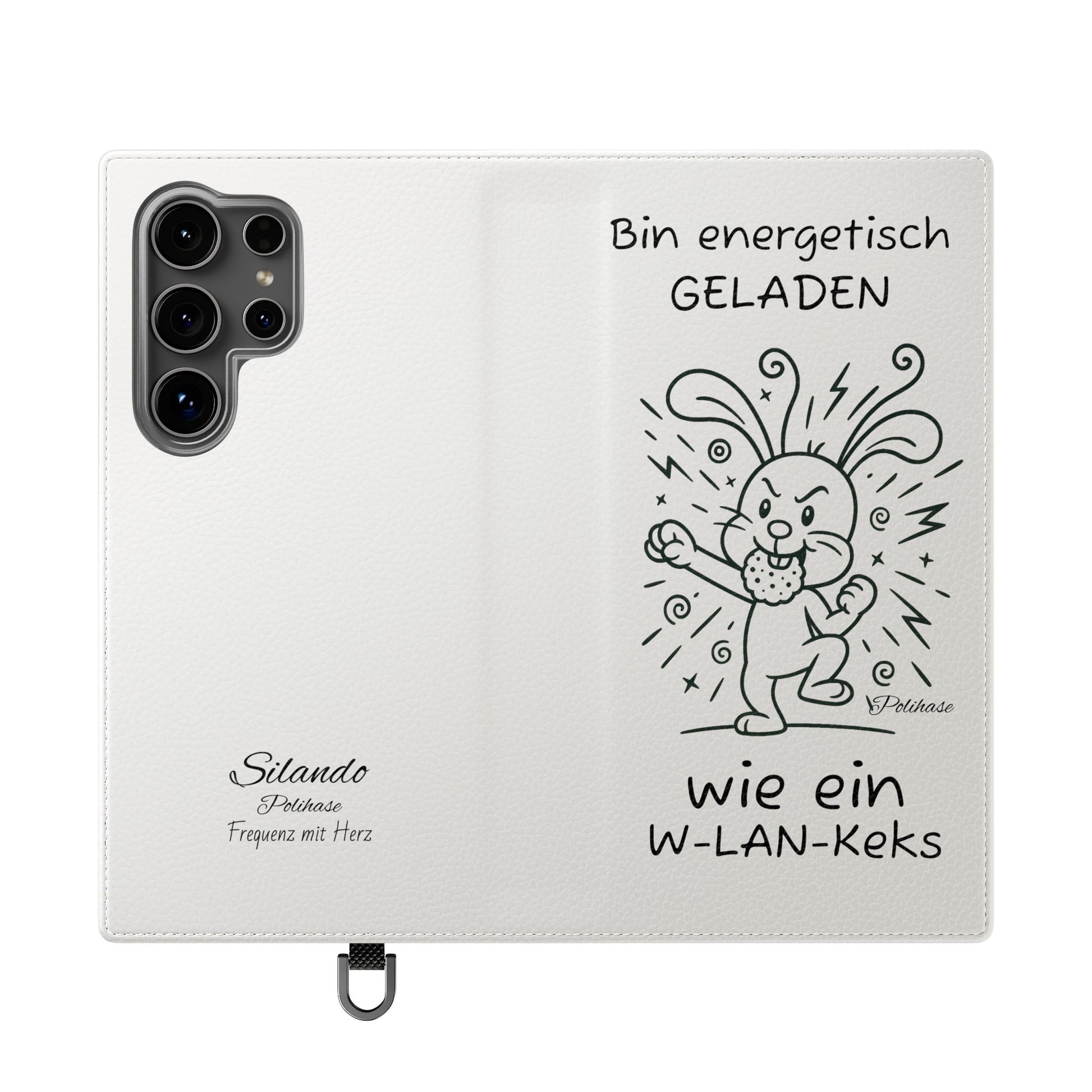 Handyhülle mit Energie, Polihase geladen wie ein W-LAN Keks