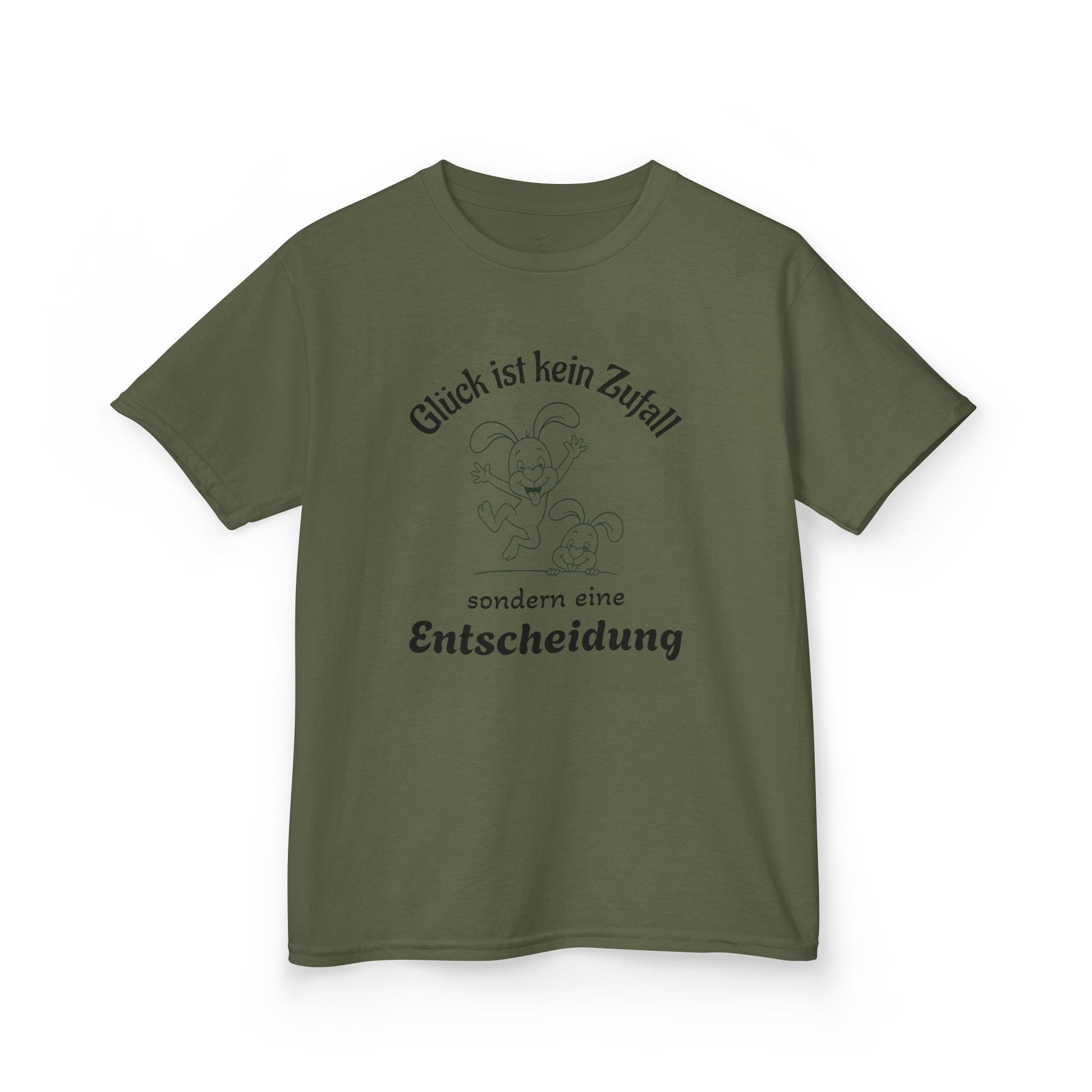 Whimsical Kids Tee - "Glück ist kein Zufall sondern eine Entscheidung" - Perfect for Playtime,