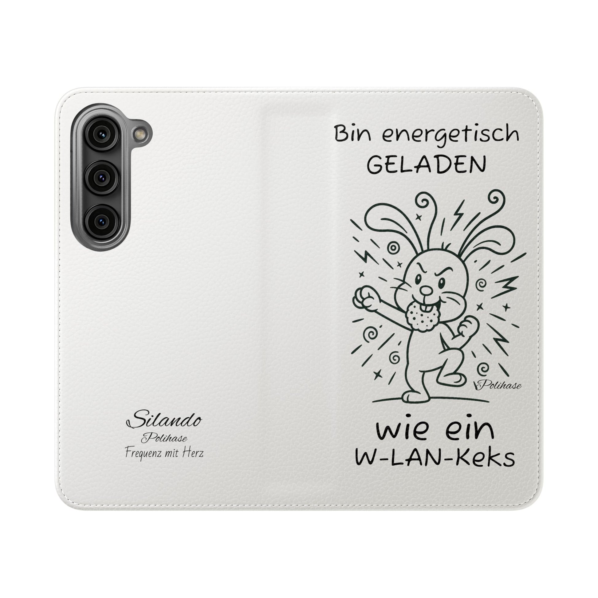 Handyhülle mit Energie, Polihase geladen wie ein W-LAN Keks