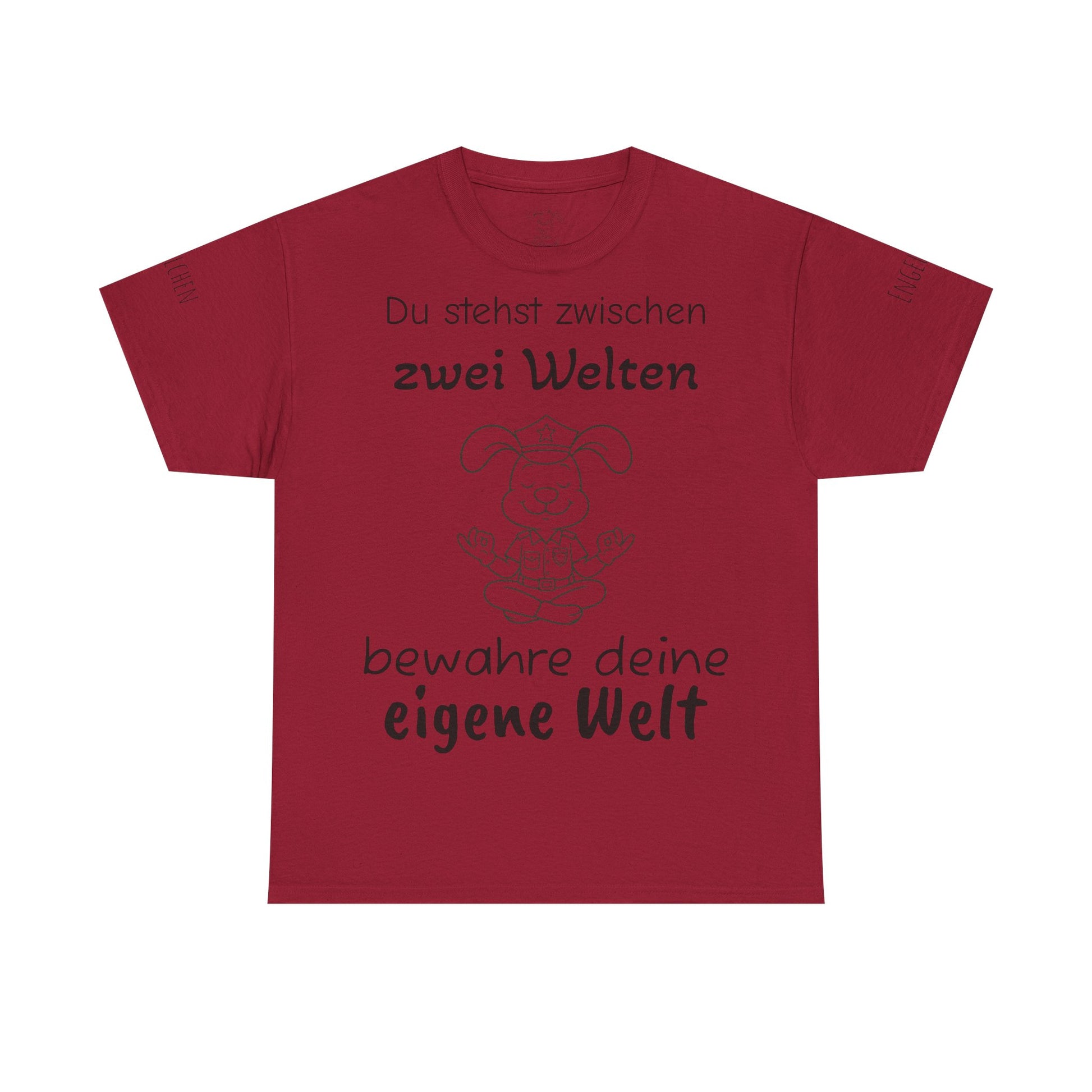 Meditativer Zen Polizei Polihase, Zwischen zwei Welten, Unisex Heavy Cotton Tee,