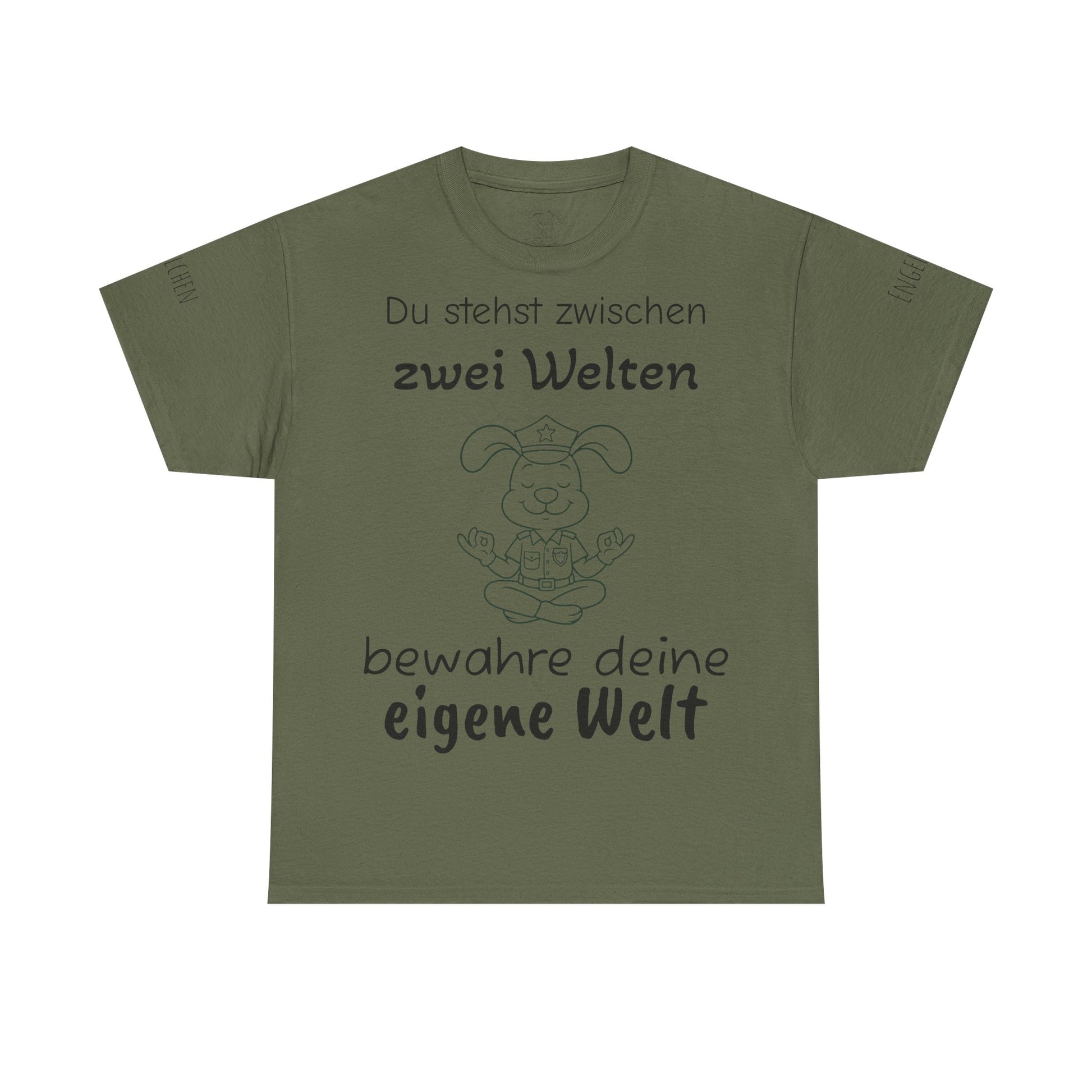 Meditativer Zen Polizei Polihase, Zwischen zwei Welten, Unisex Heavy Cotton Tee,