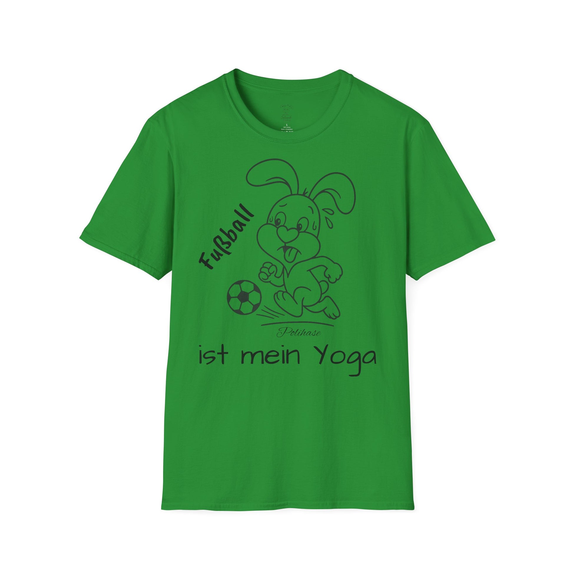 Polihase Fussball ist mein Yoga, Unisex Shirt, für Sie und Ihn