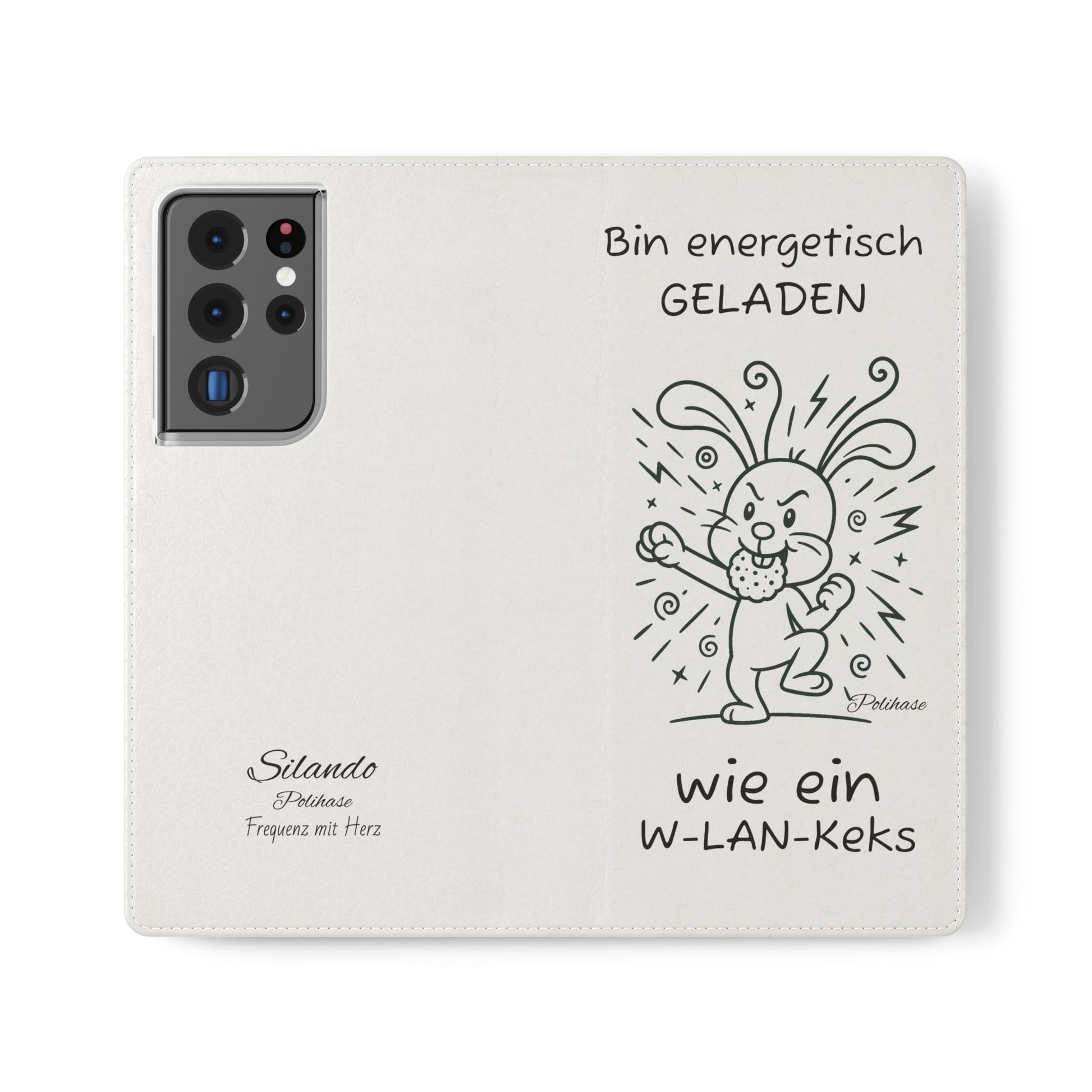 Handyhülle mit Energie, Polihase geladen wie ein W-LAN Keks