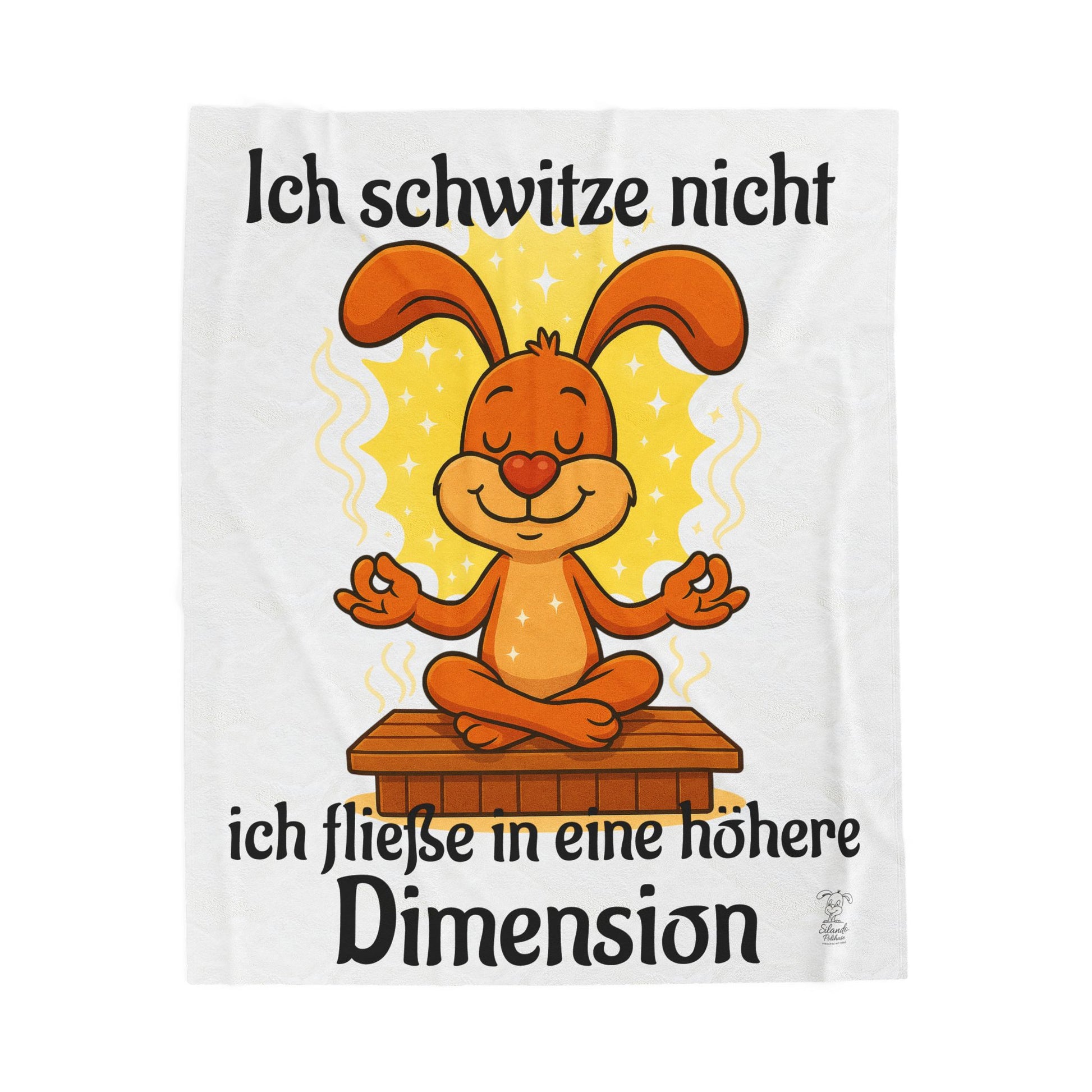 Achtsame Dekor-Meditationsdecke, Polihasen-Plüschdecke aus Samt, schönes Geschenk für Kinder, süßes Kinderzimmer