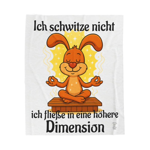 Achtsame Dekor-Meditationsdecke, Polihasen-Plüschdecke aus Samt, schönes Geschenk für Kinder, süßes Kinderzimmer