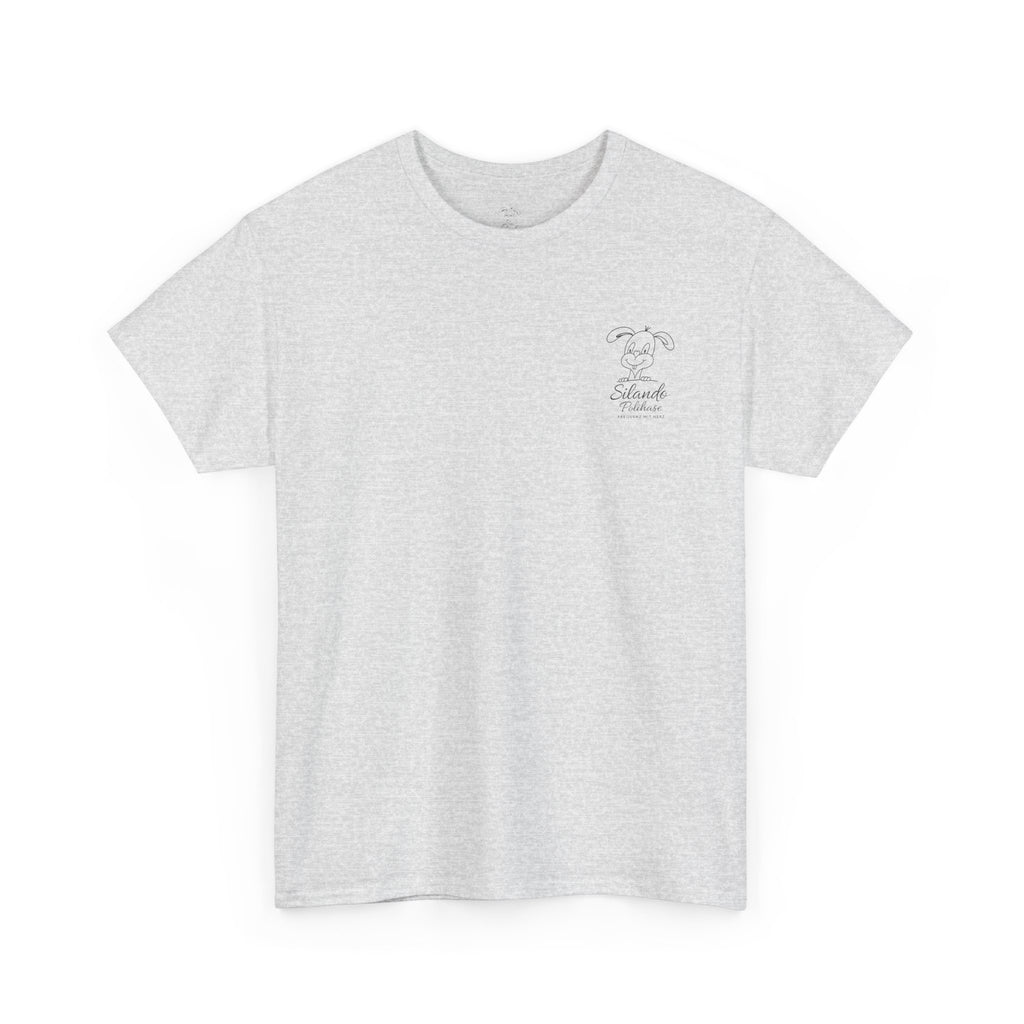 Unisex Shirt aus starker Baumwolle Polihase im Gleichgewicht, für groß und klein