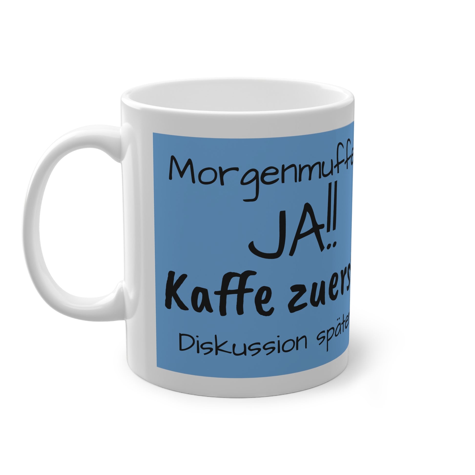 Kaffeetasse für Morgenmuffel, Lustiges Polihase Geschenk für Freunde, Humortasse für Kaffeeliebhaber,