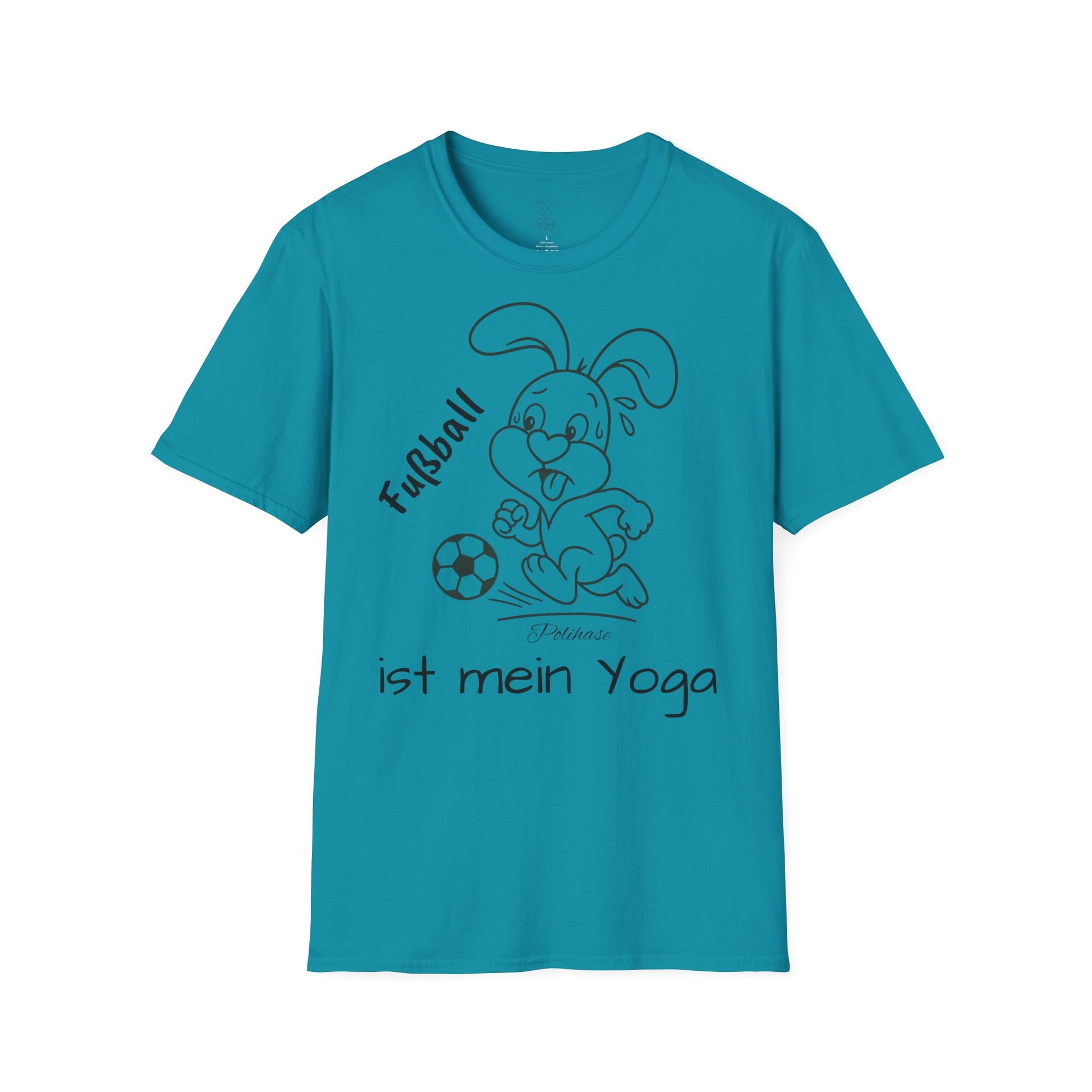 Polihase Fussball ist mein Yoga, Unisex Shirt, für Sie und Ihn