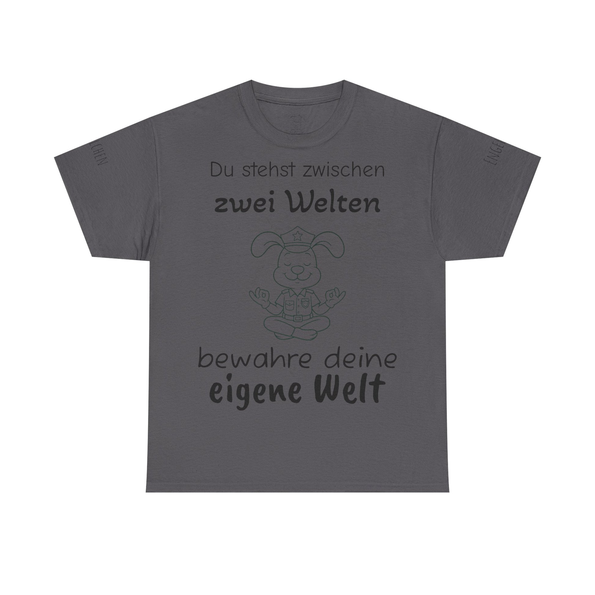 Meditativer Zen Polizei Polihase, Zwischen zwei Welten, Unisex Heavy Cotton Tee,