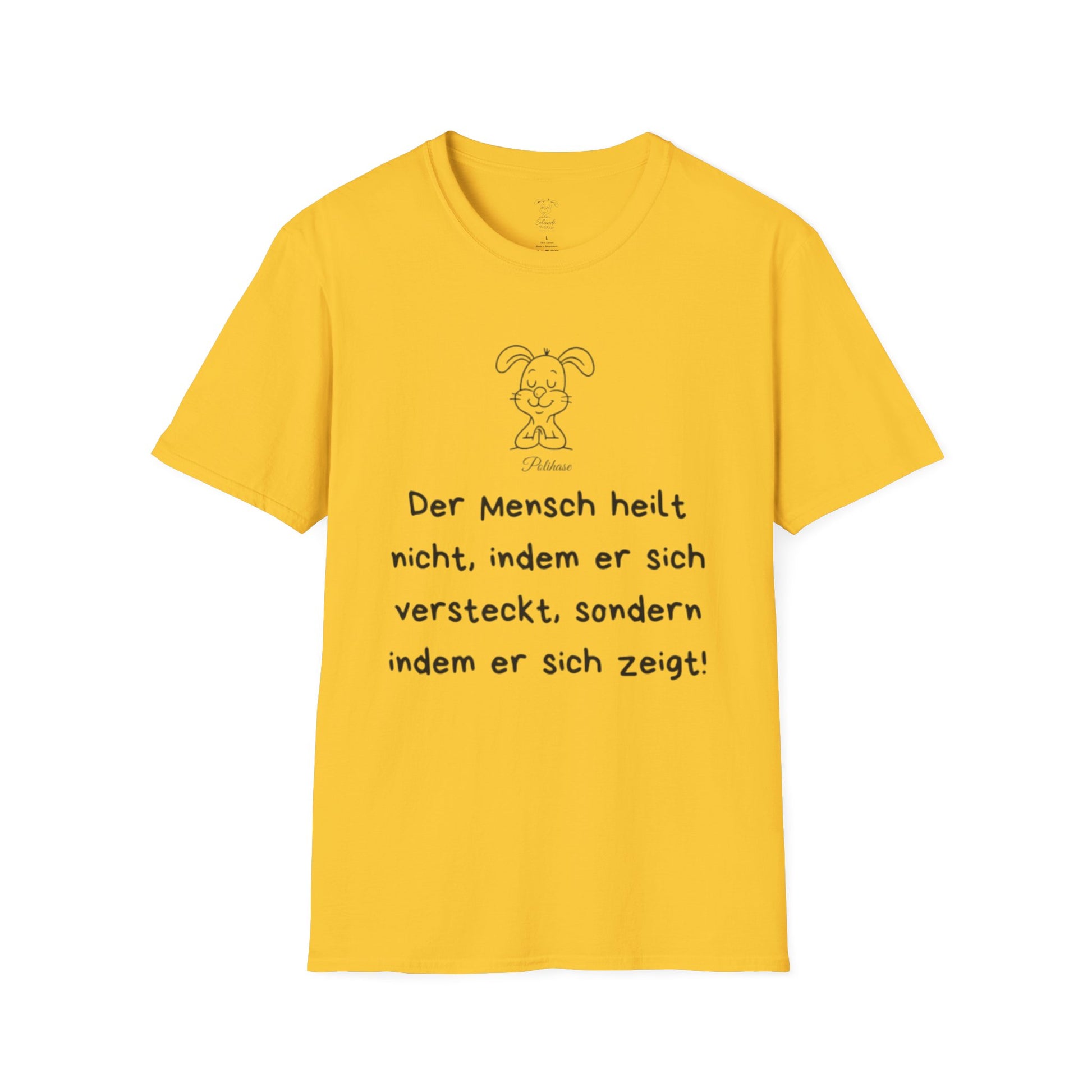Unisex Softstyle T-Shirt Polihase der sich zeigt, und heilt, Heilung beginnt durch sich zeigen