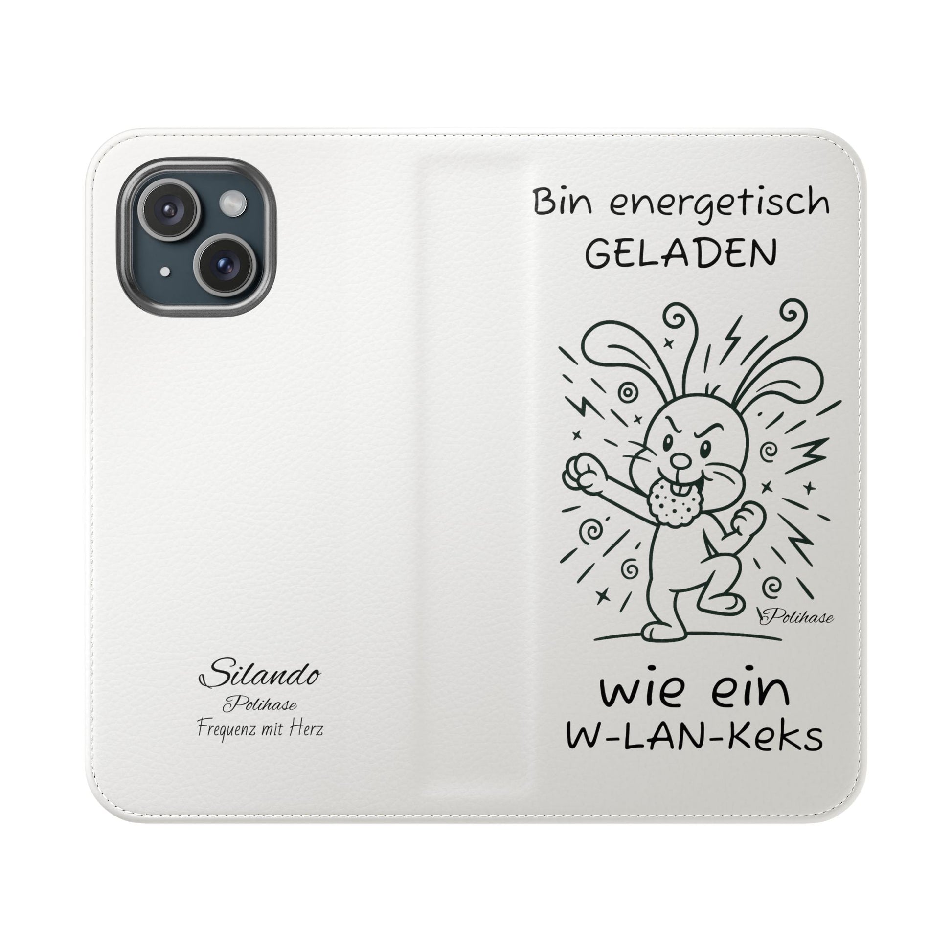 Handyhülle mit Energie, Polihase geladen wie ein W-LAN Keks