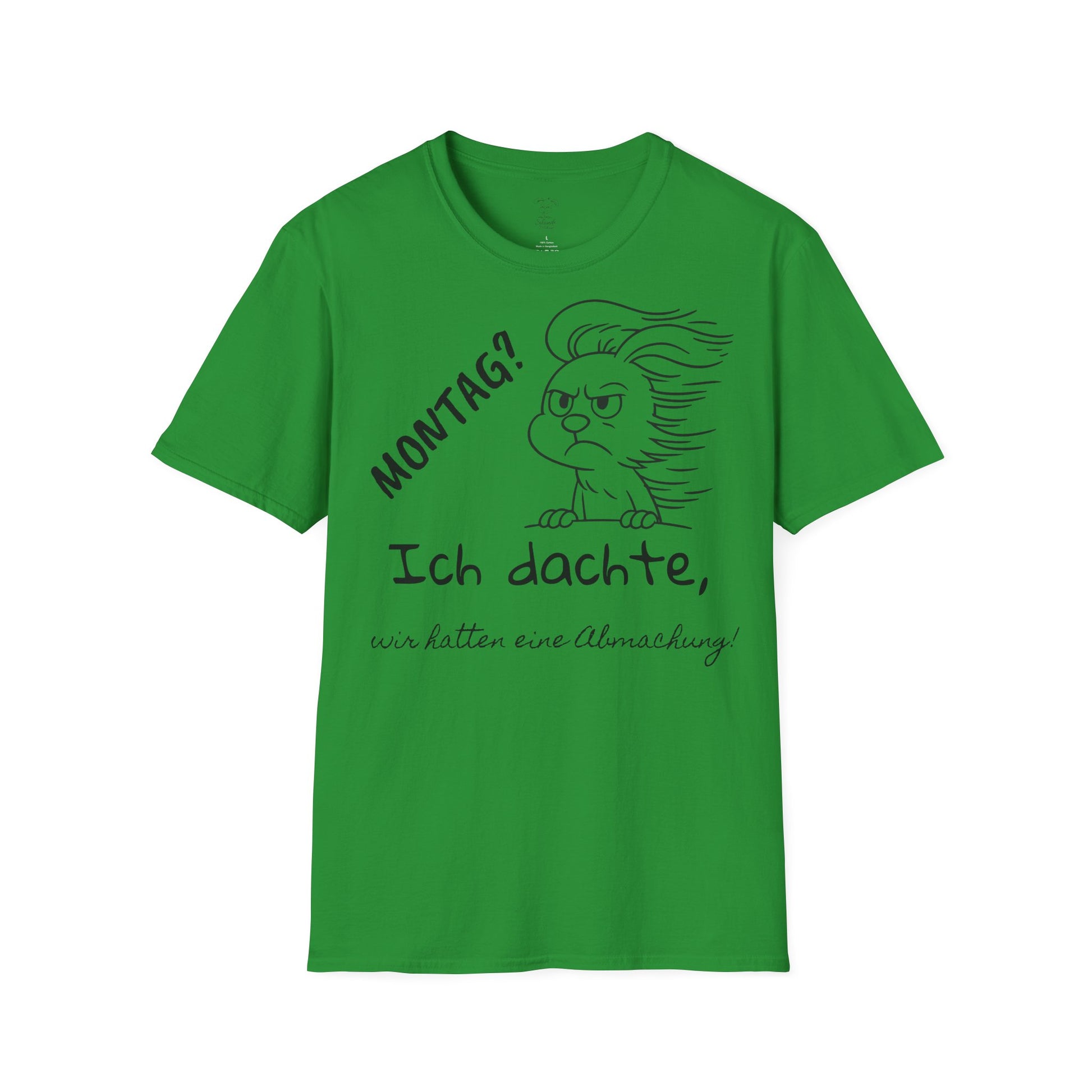 Unisex Softstyle T-Shirt, für Sie und Ihn, Polihase, Montag? Wir hatten eine Abmachung