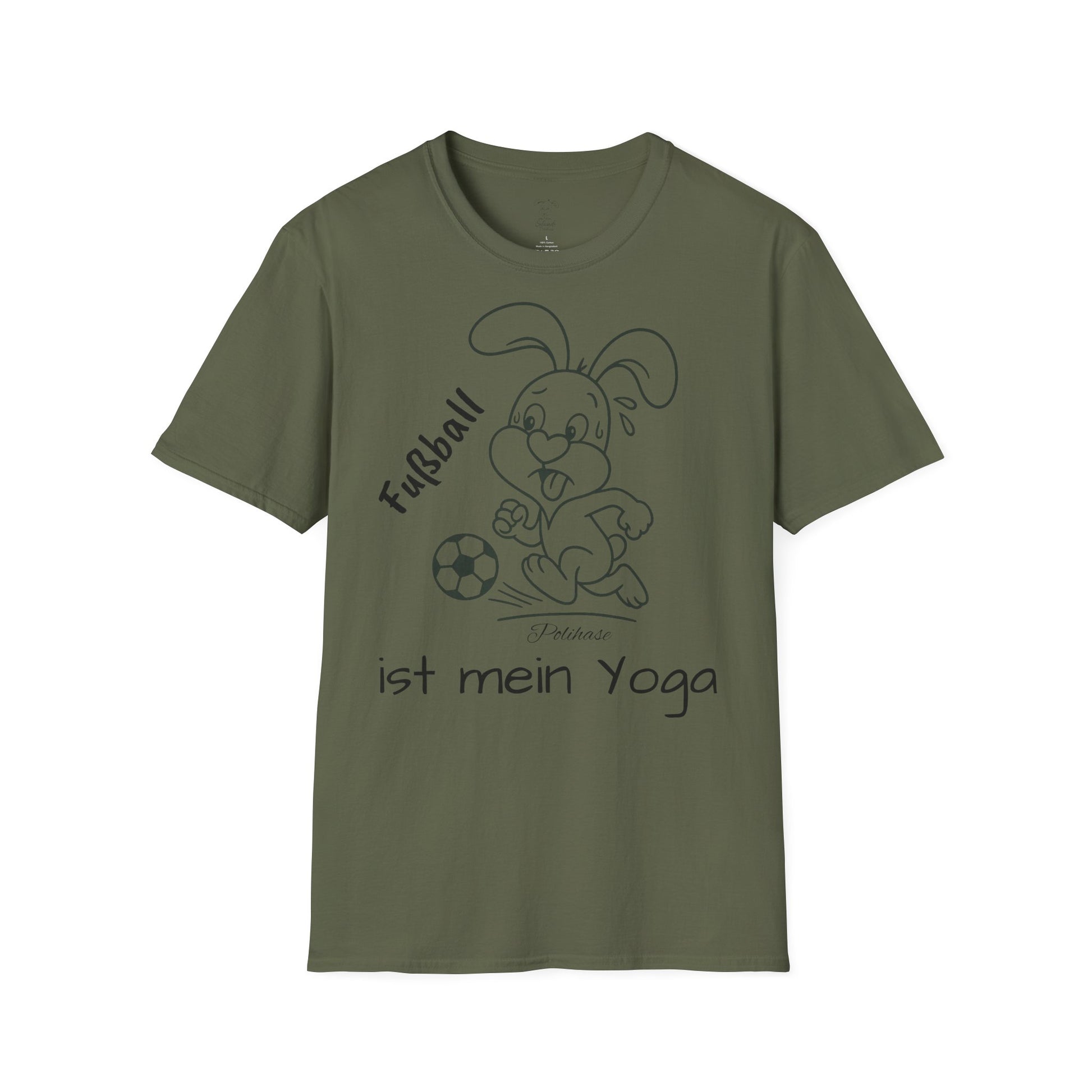 Polihase Fussball ist mein Yoga, Unisex Shirt, für Sie und Ihn
