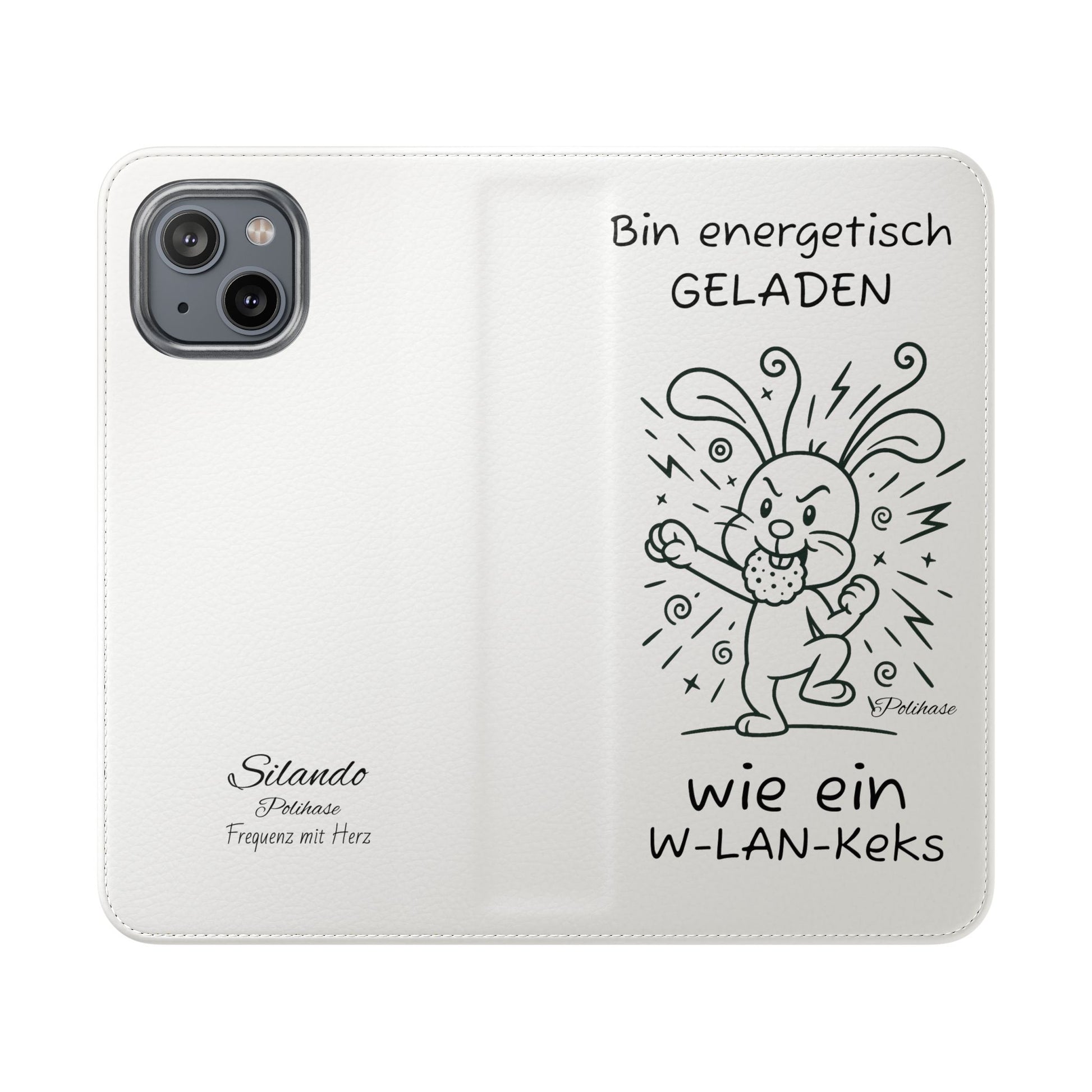 Handyhülle mit Energie, Polihase geladen wie ein W-LAN Keks