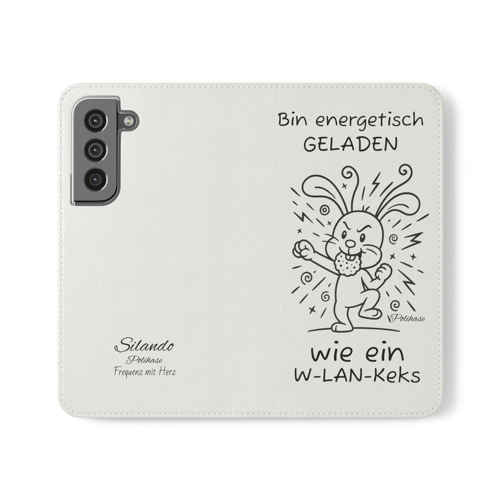 Handyhülle mit Energie, Polihase geladen wie ein W-LAN Keks
