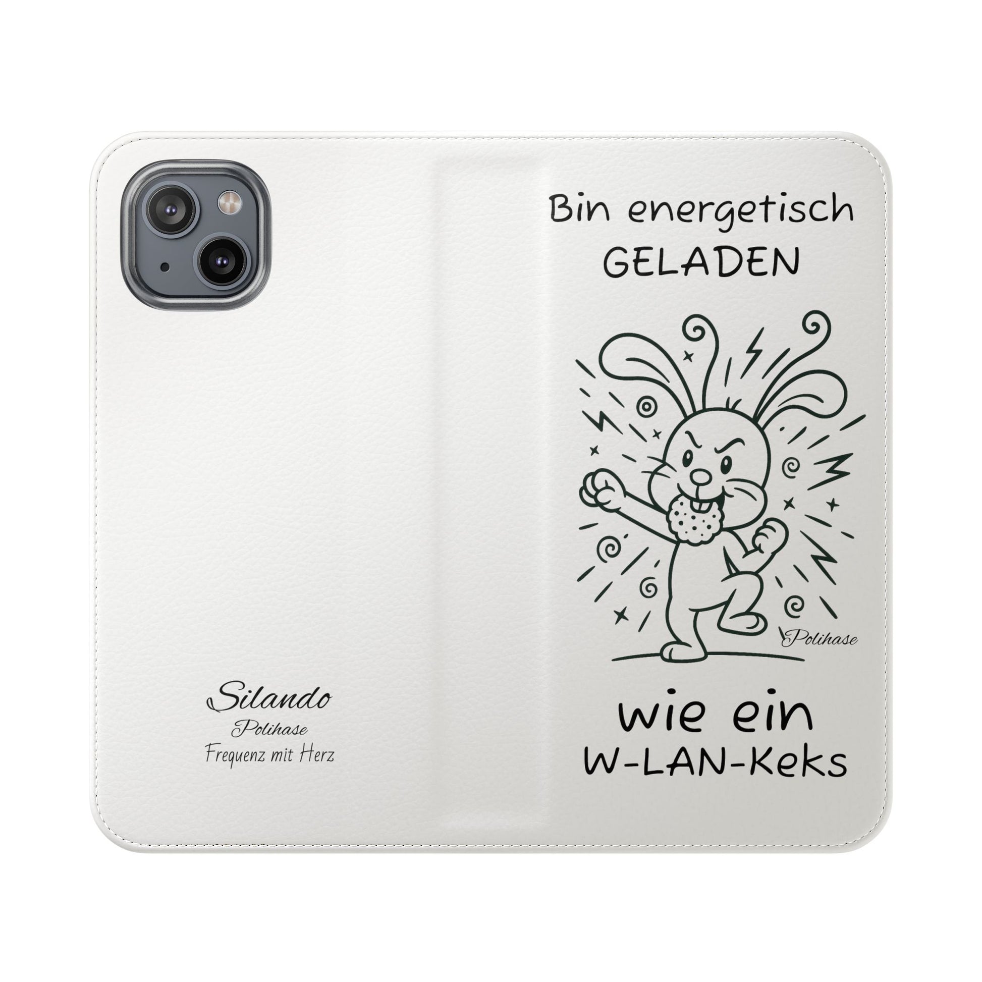 Handyhülle mit Energie, Polihase geladen wie ein W-LAN Keks