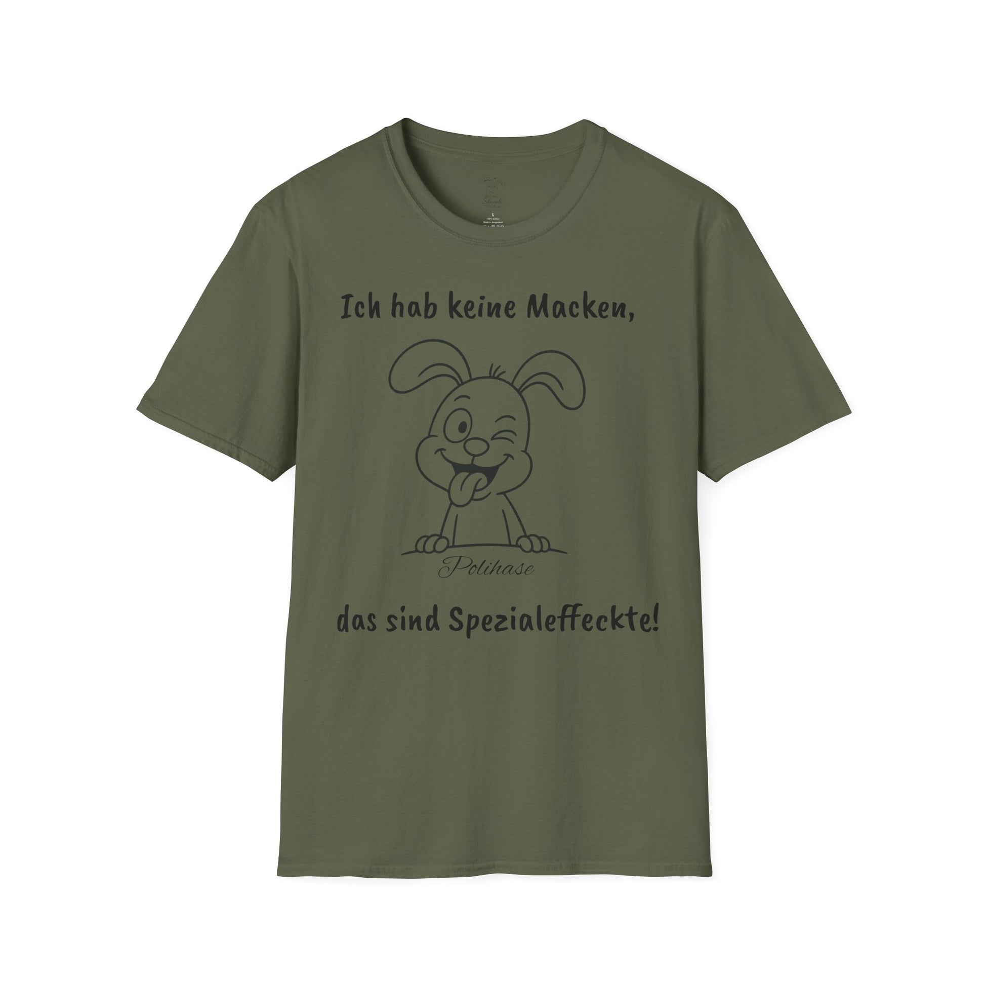 Polihase mit Spezialeffeckte Unisex Softstyle T-Shirt, für Sie und Ihn