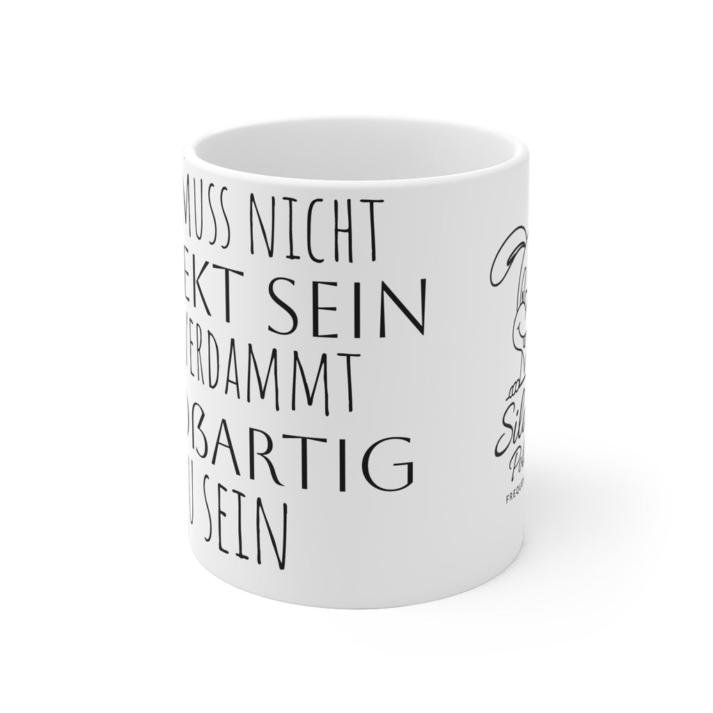 Niedliche Keramiktasse mit Motivation – Polihase mit Herzfrequenz,