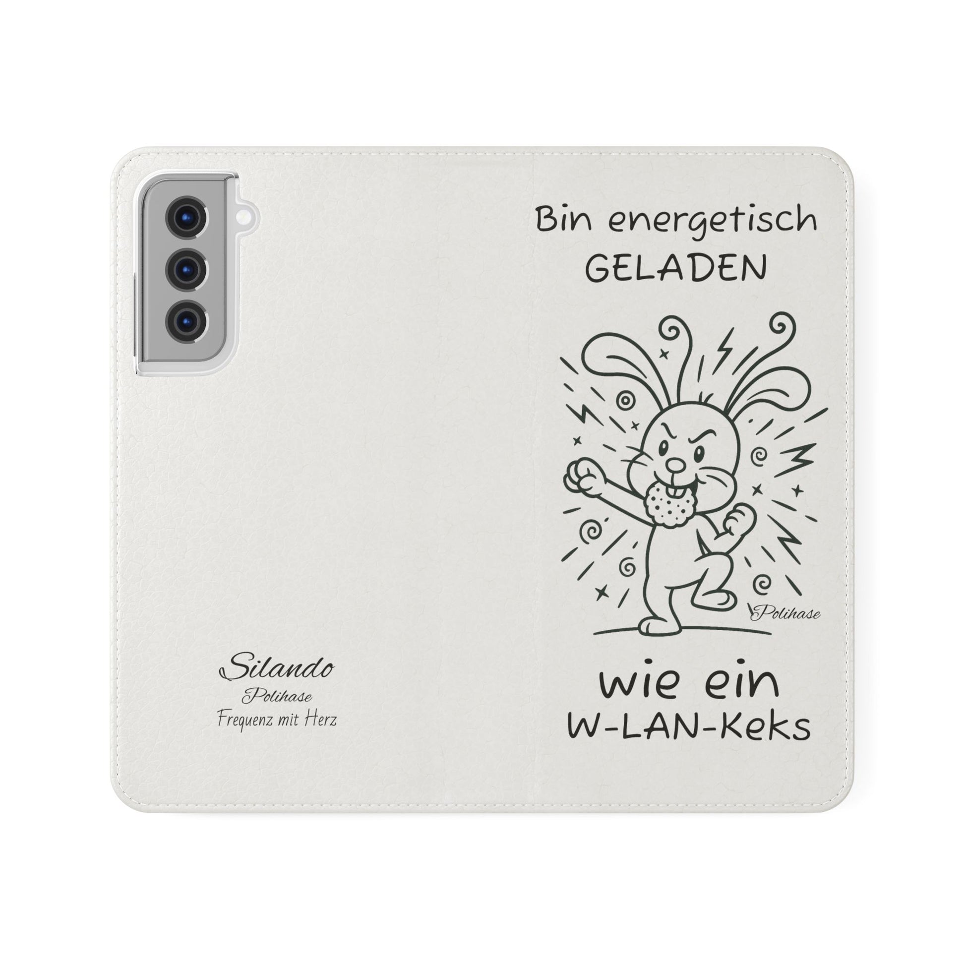 Handyhülle mit Energie, Polihase geladen wie ein W-LAN Keks