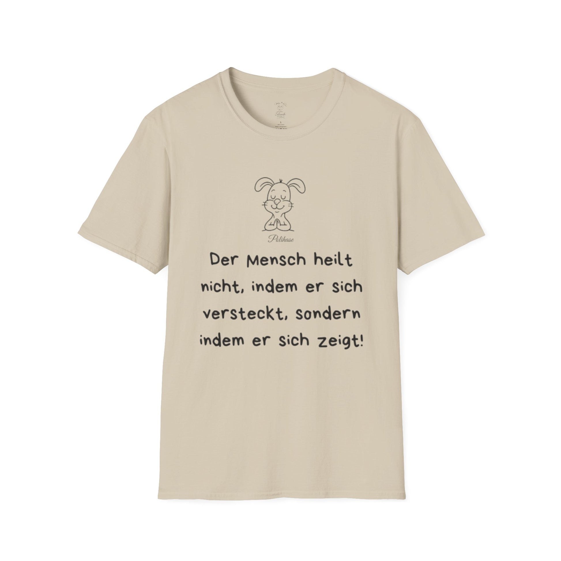 Unisex Softstyle T-Shirt Polihase der sich zeigt, und heilt, Heilung beginnt durch sich zeigen