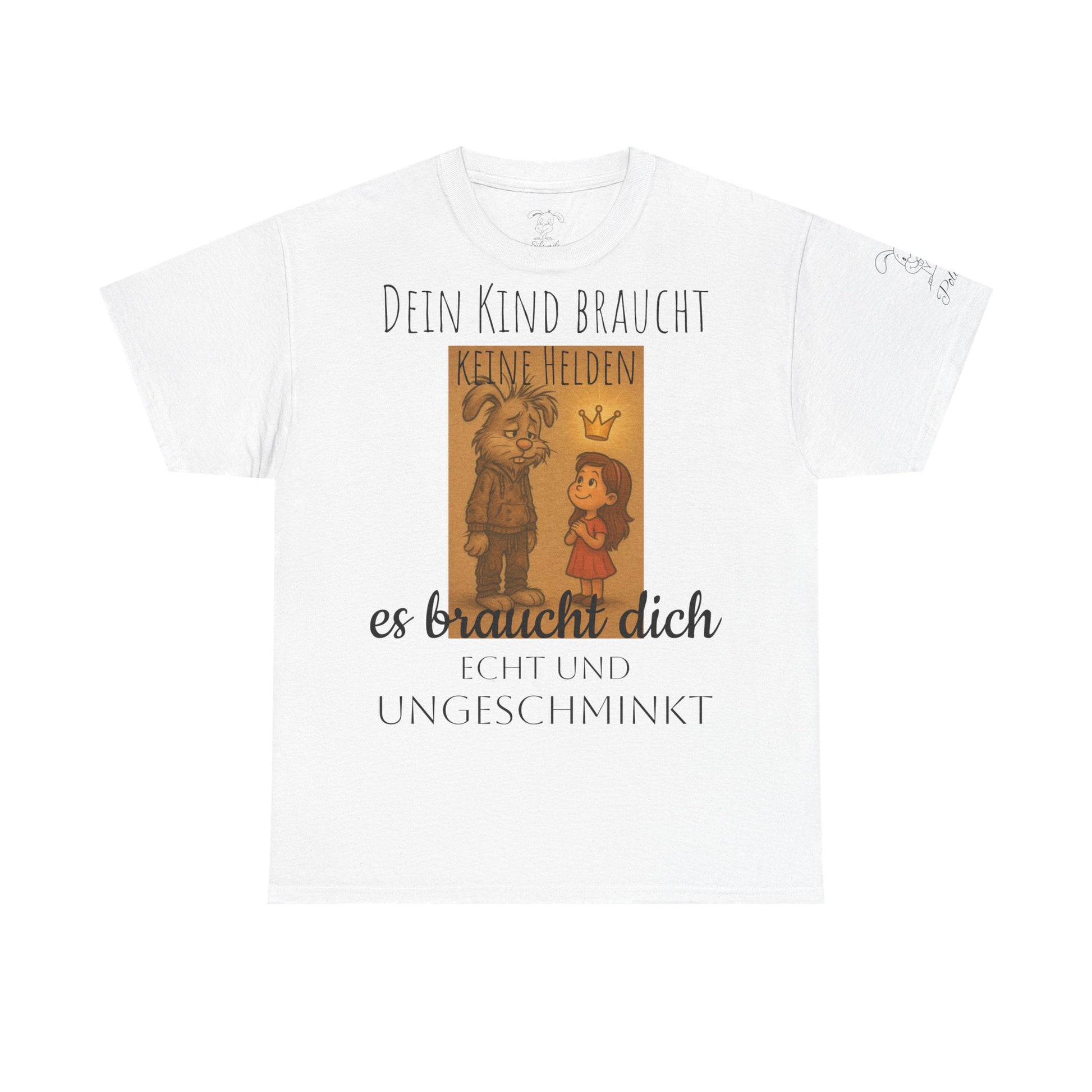 Herzerwärmendes Polihasen Baumwoll-T-Shirt, für Eltern