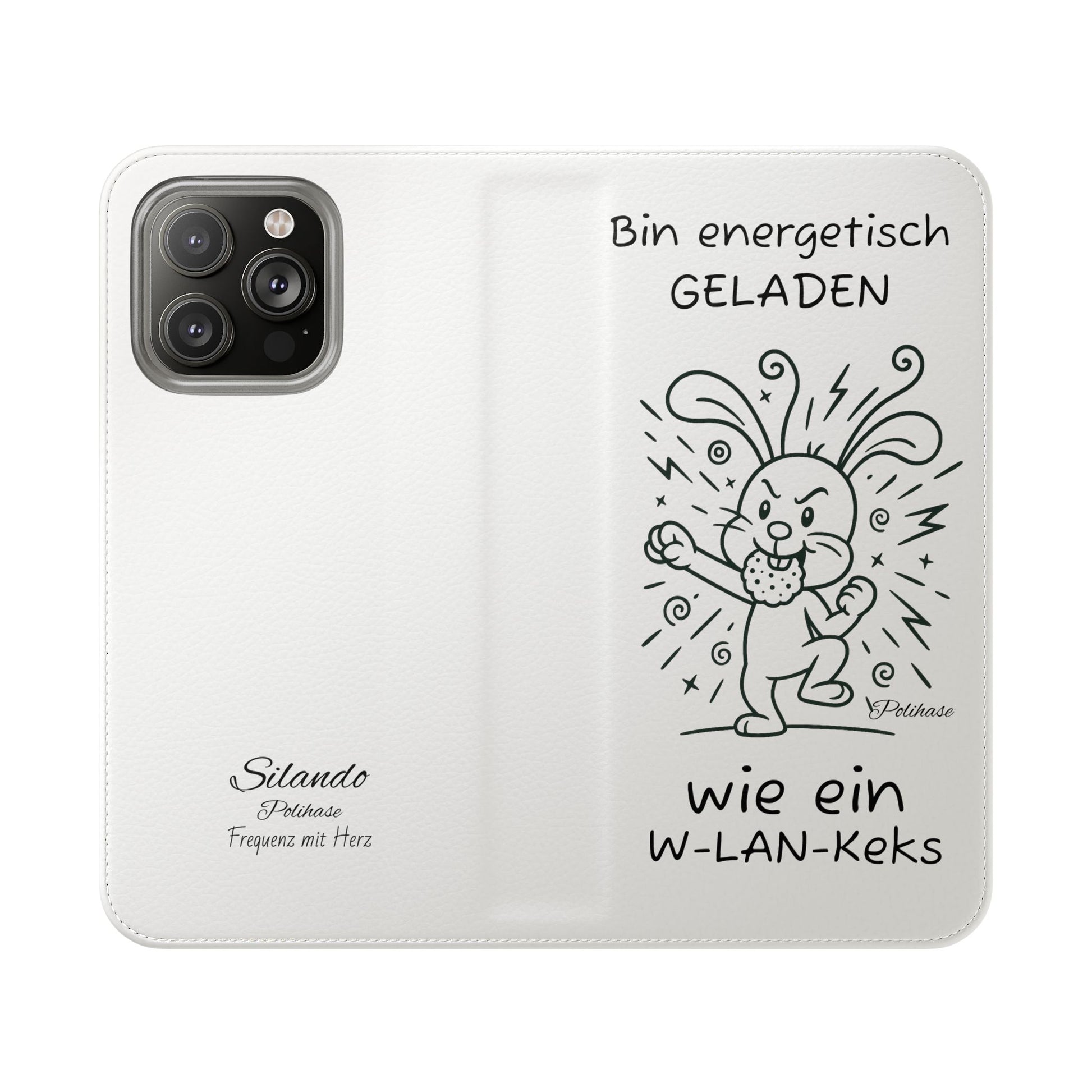 Handyhülle mit Energie, Polihase geladen wie ein W-LAN Keks