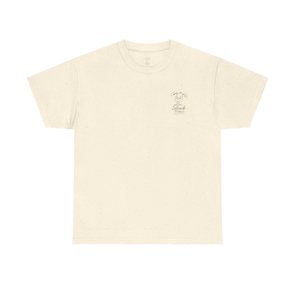 Unisex Shirt aus starker Baumwolle Polihase im Gleichgewicht, für groß und klein